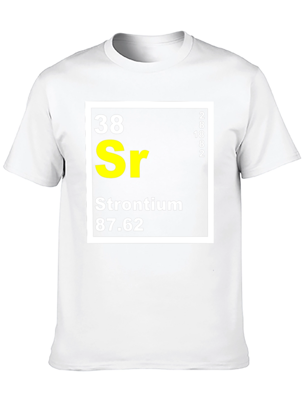 Strontium Periodic Table T-Shirt Science Geek Tee
