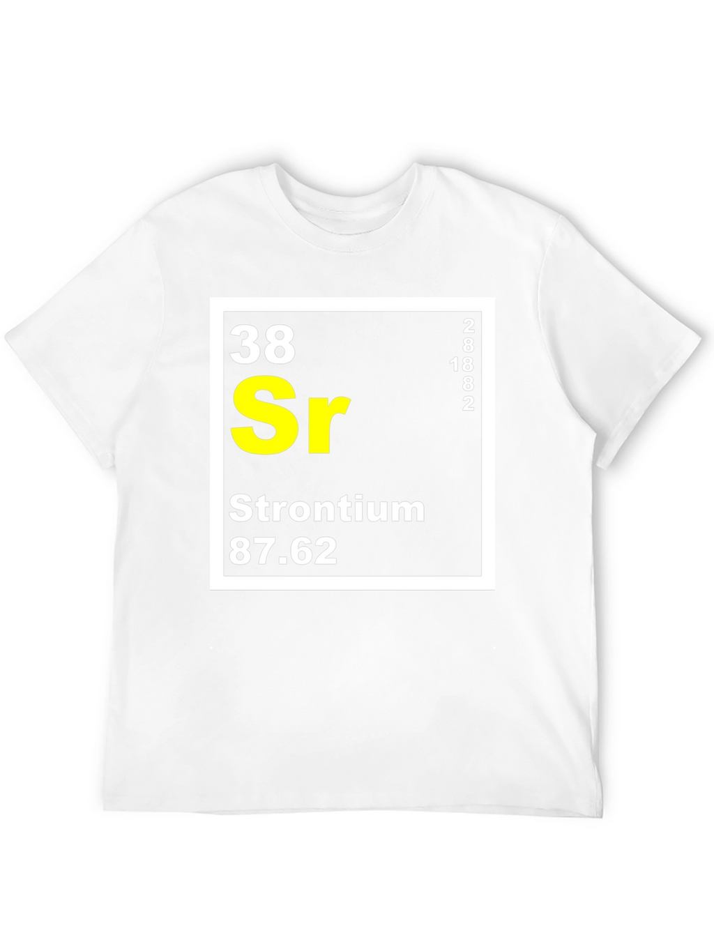Strontium Periodic Table T-Shirt Science Geek Tee