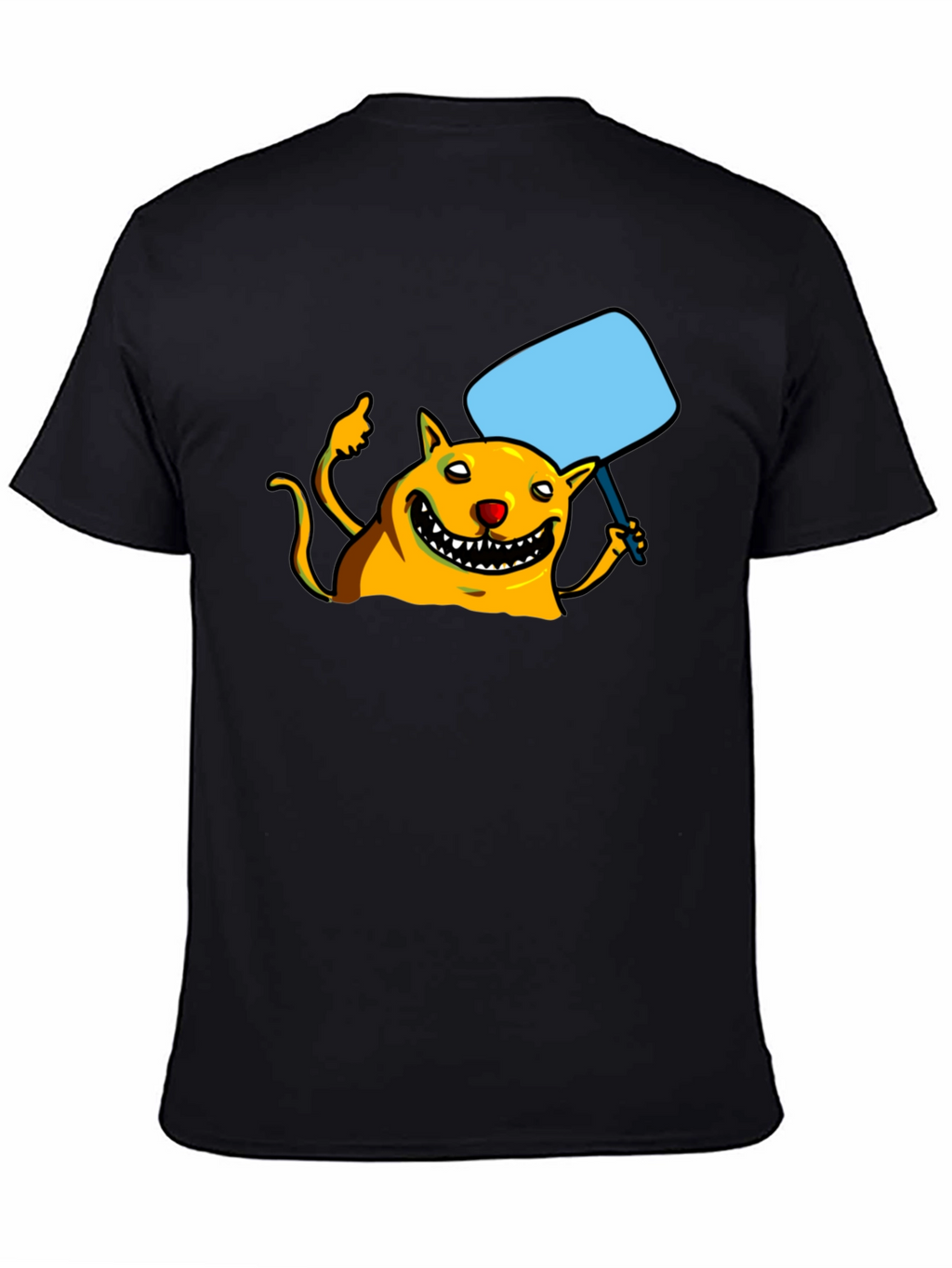 Smiling Monster Graphic Black T-Shirt