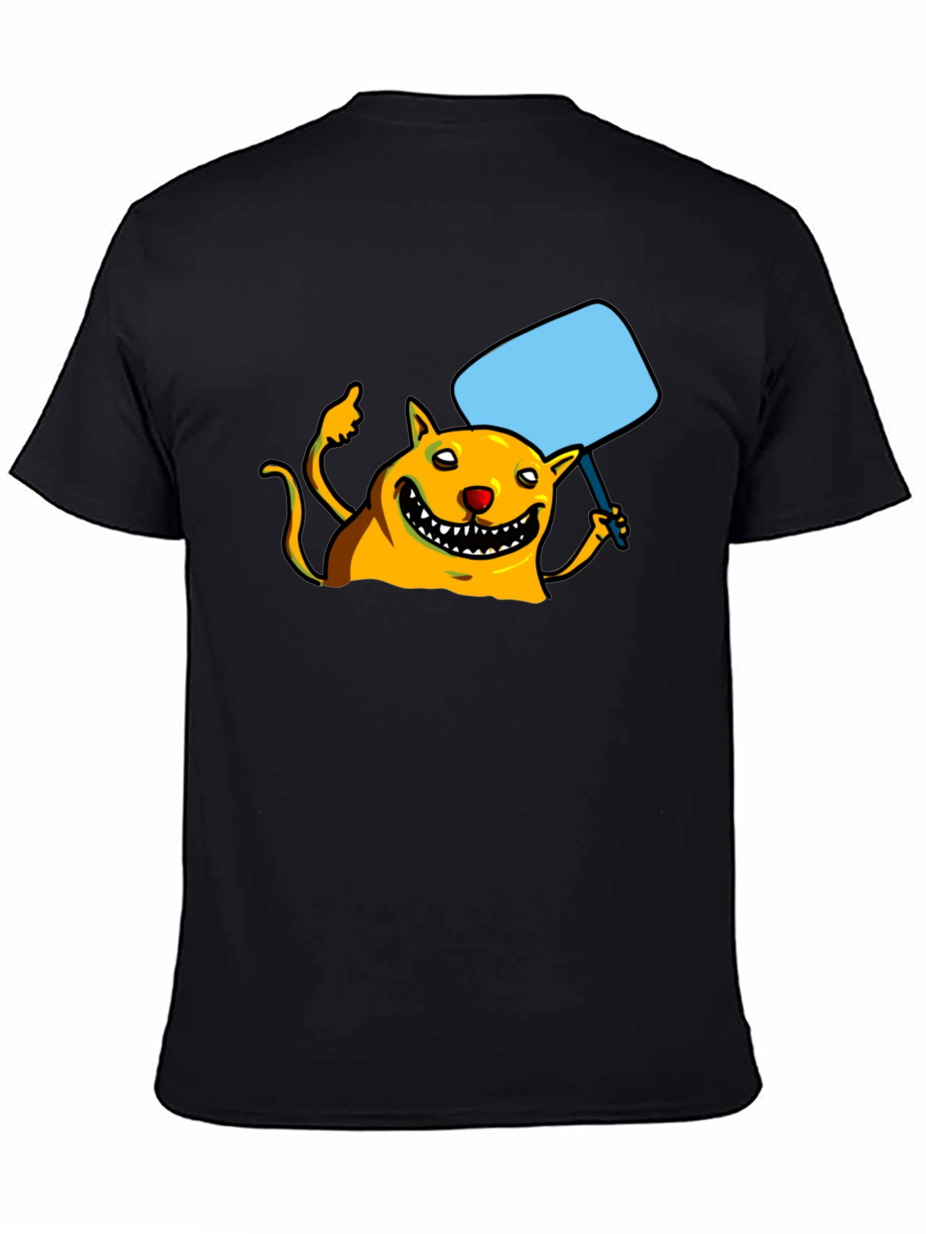 Smiling Monster Graphic Black T-Shirt