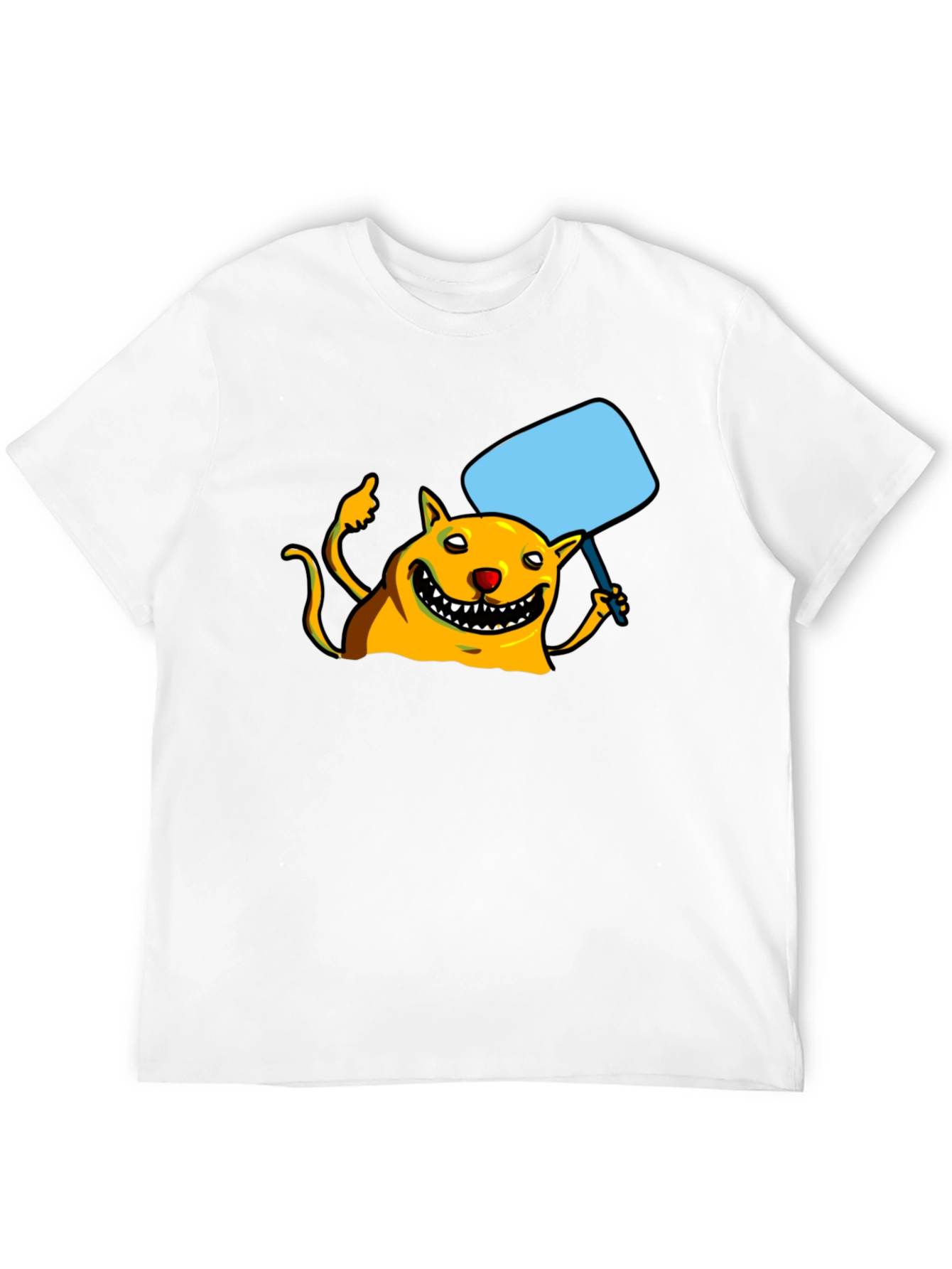 Smiling Monster Graphic Black T-Shirt