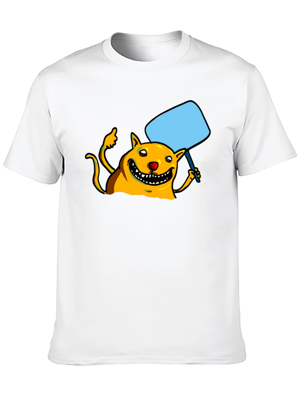 Smiling Monster Graphic Black T-Shirt