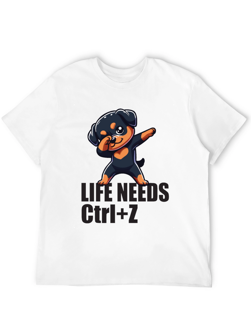 Cute Dog Dabbing T-Shirt - Life Needs Ctrl+Z