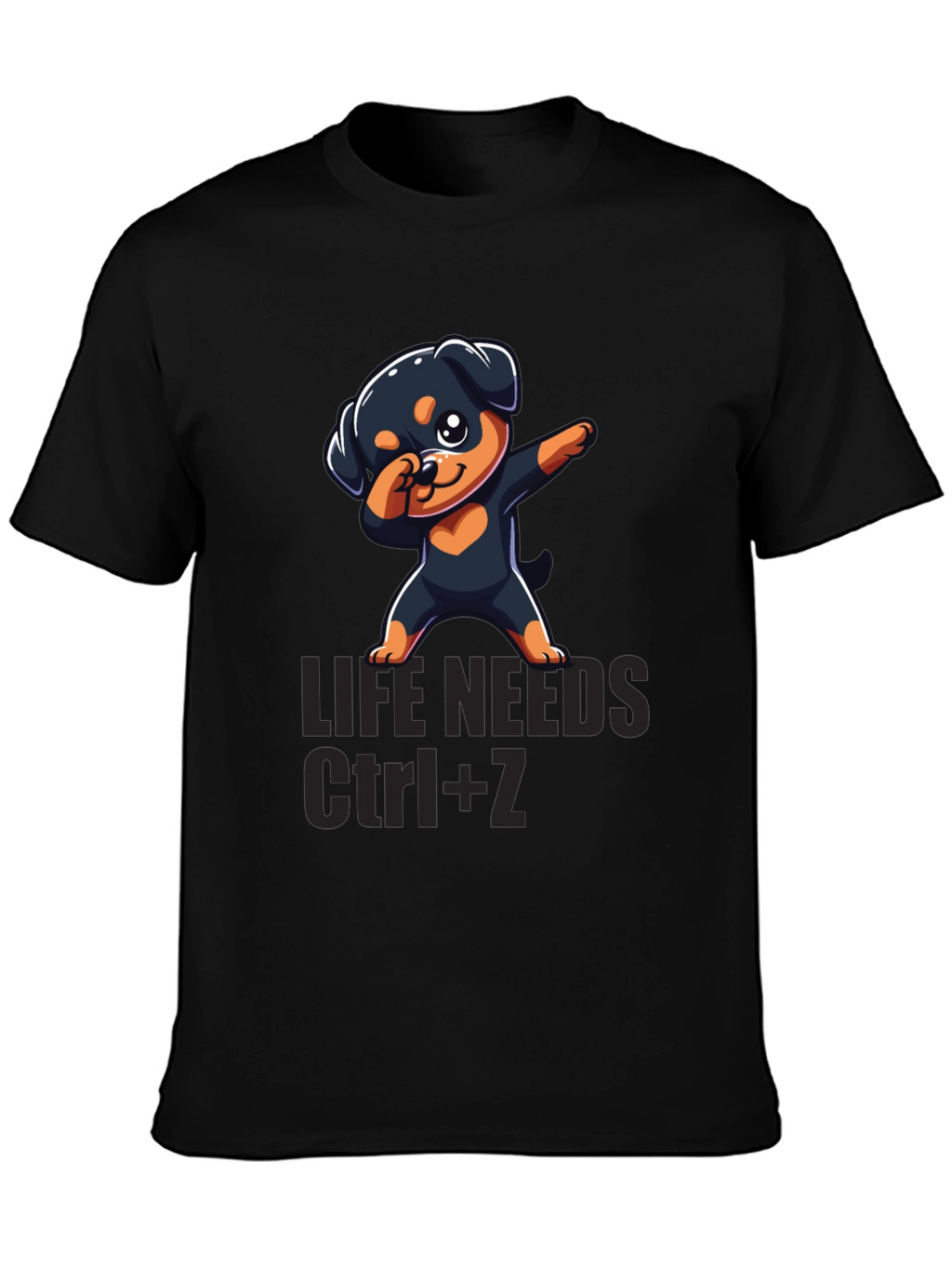 Cute Dog Dabbing T-Shirt - Life Needs Ctrl+Z