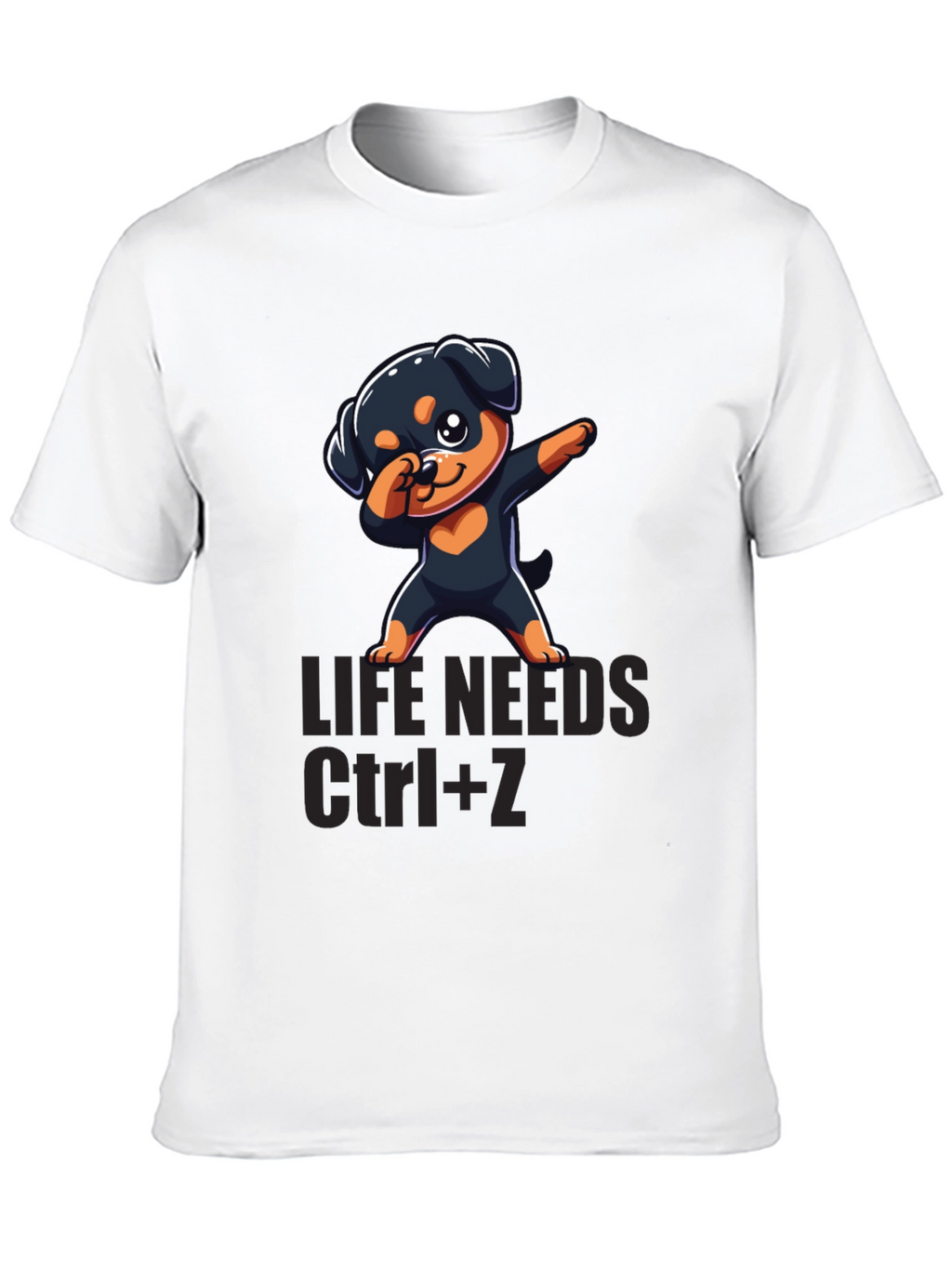 Cute Dog Dabbing T-Shirt - Life Needs Ctrl+Z
