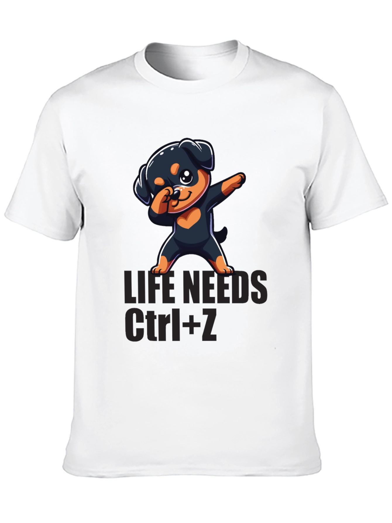 Cute Dog Dabbing T-Shirt - Life Needs Ctrl+Z
