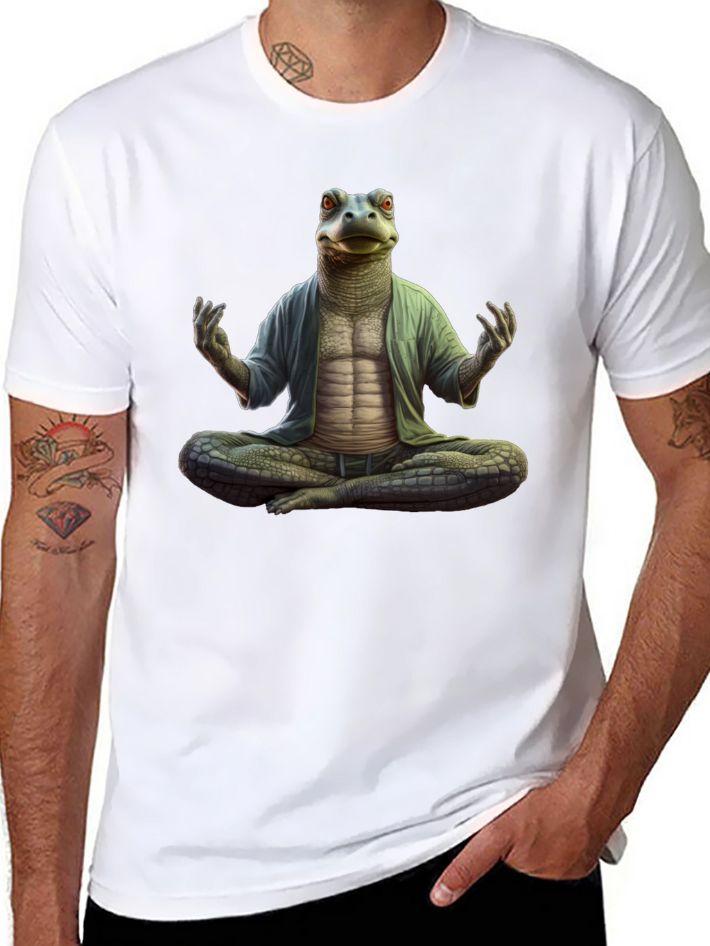 Zen Reptile Meditation T-Shirt