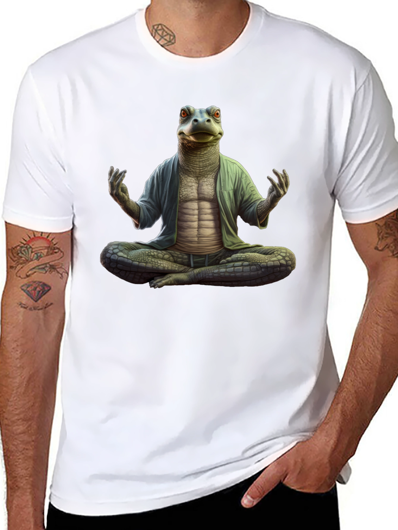 Zen Reptile Meditation T-Shirt