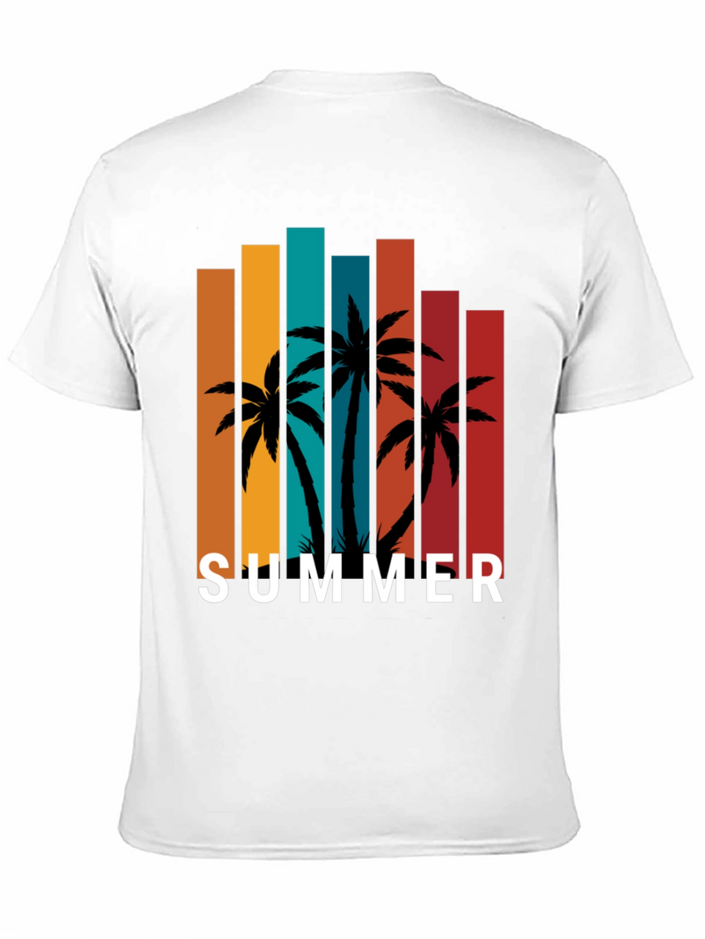 Tropical Summer Palm Tree Graphic Tee