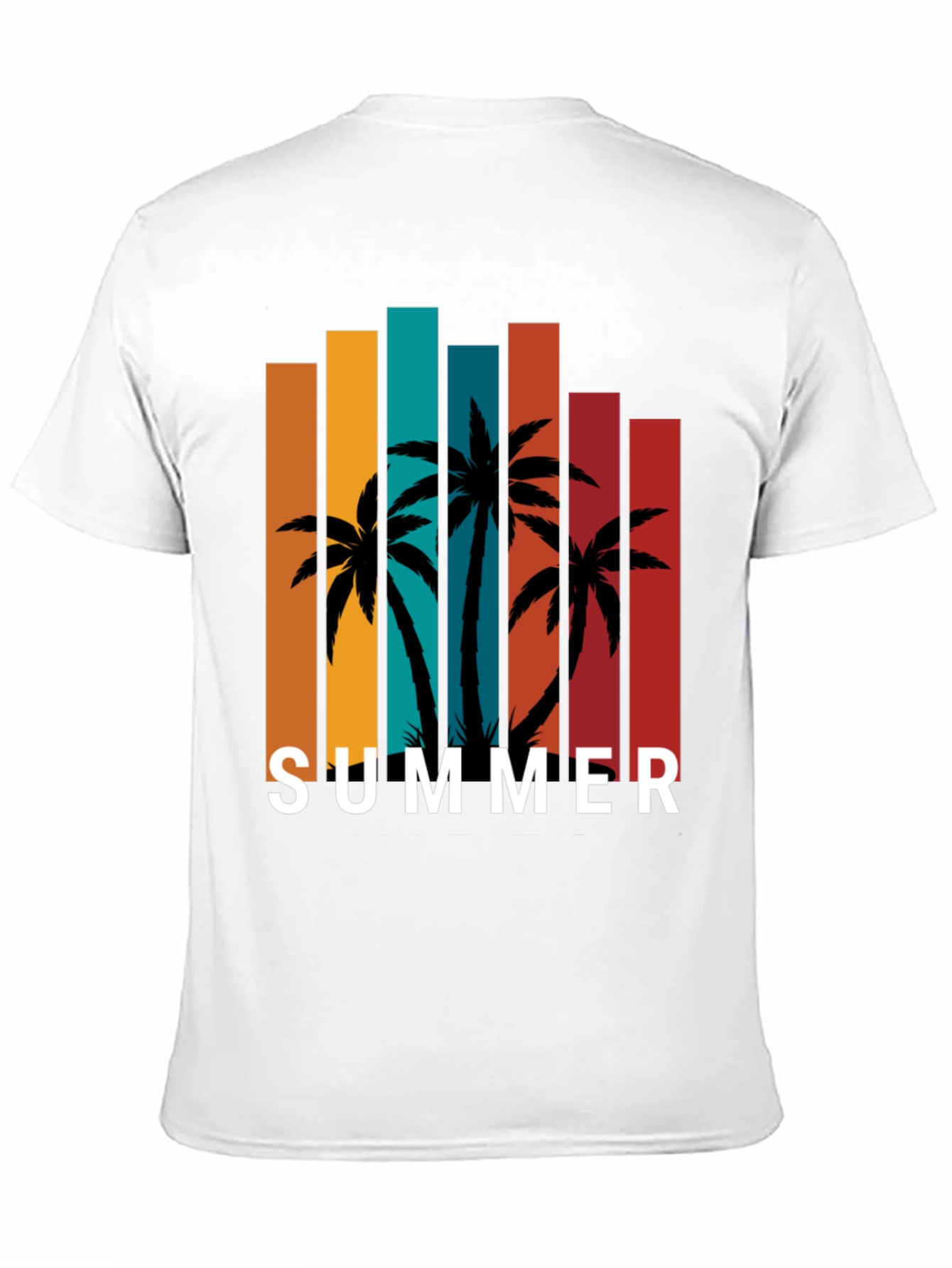 Tropical Summer Palm Tree Graphic Tee