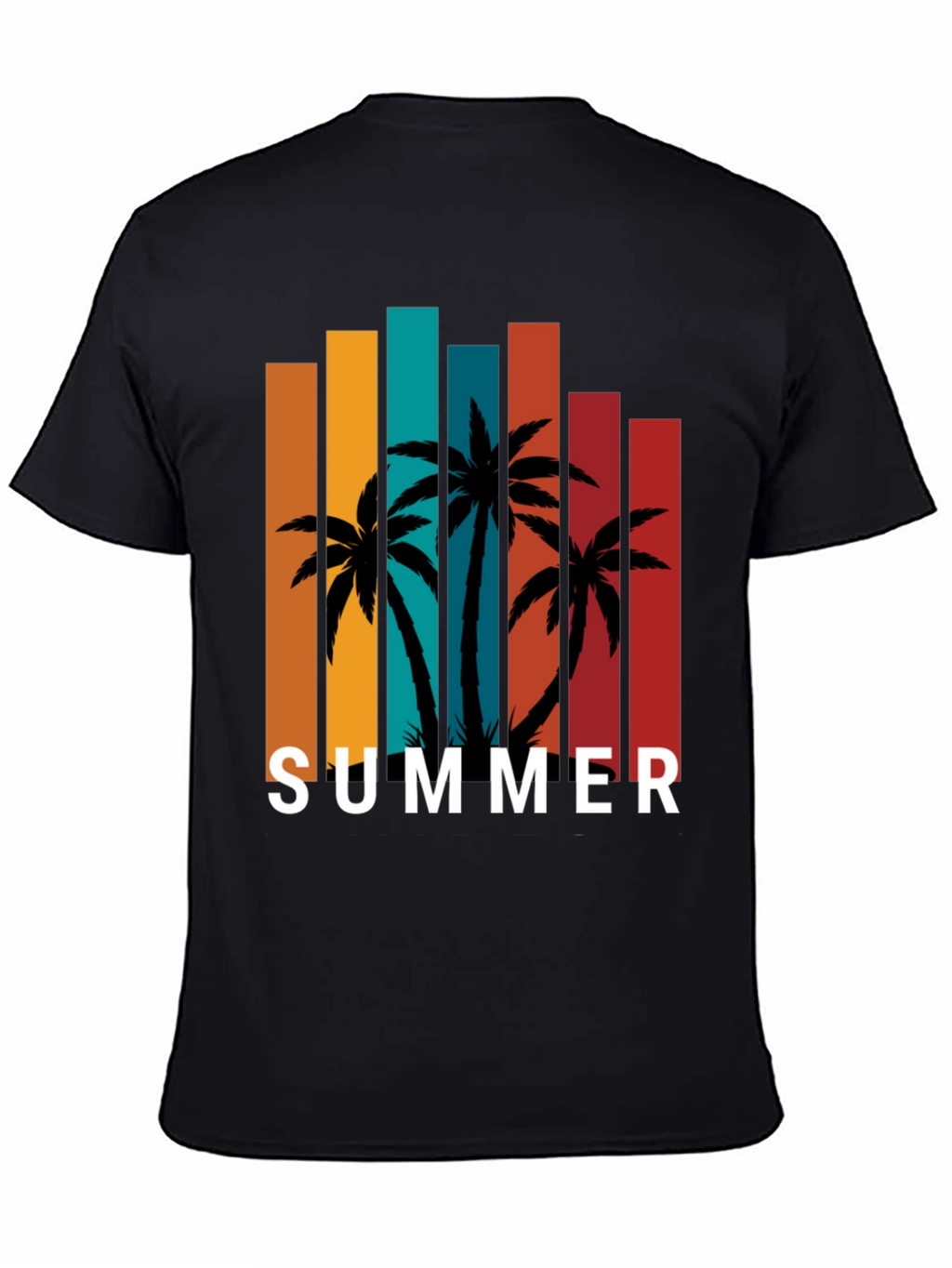Tropical Summer Palm Tree Graphic Tee