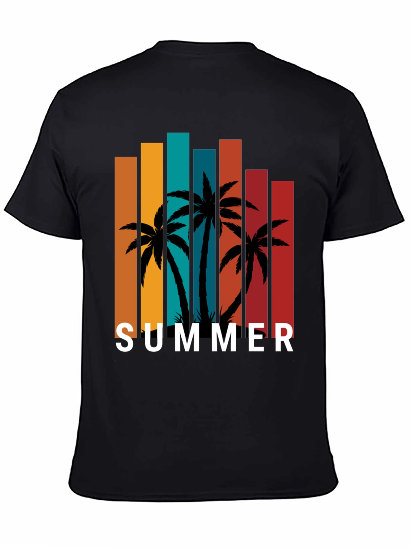 Tropical Summer Palm Tree Graphic Tee