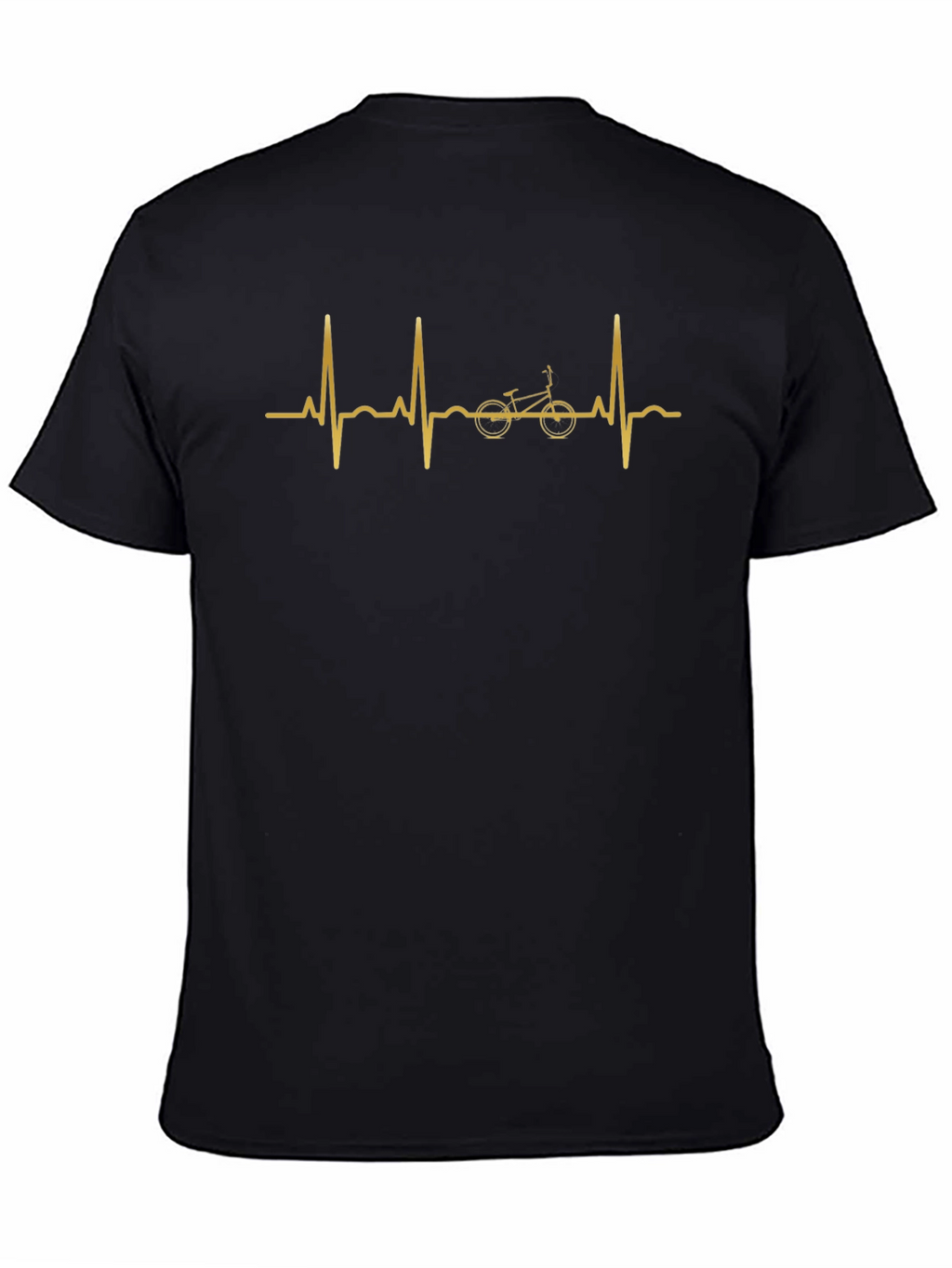 Bike Heartbeat Graphic Tee - Cycling Lover Shirt