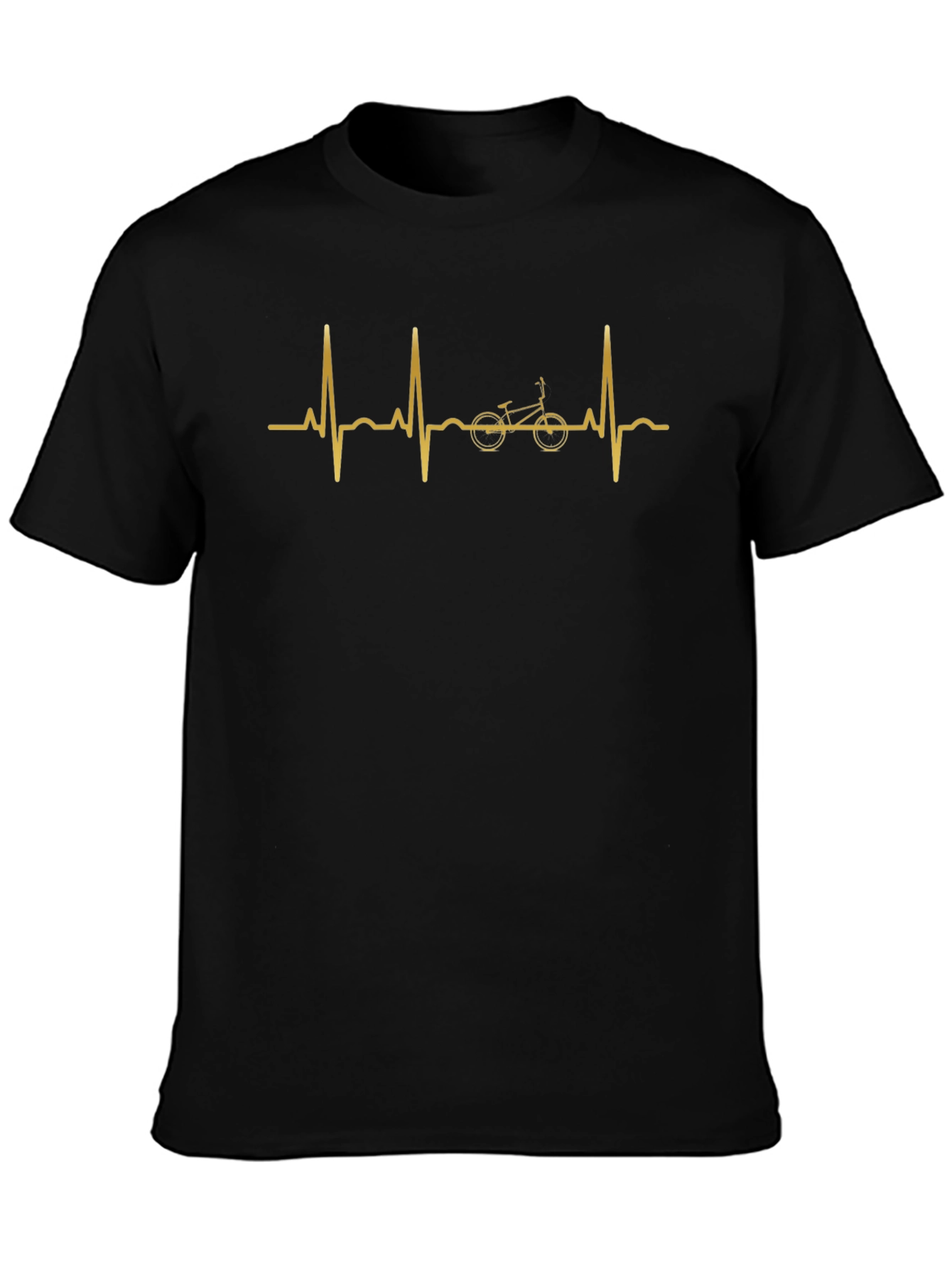 Bike Heartbeat Graphic Tee - Cycling Lover Shirt
