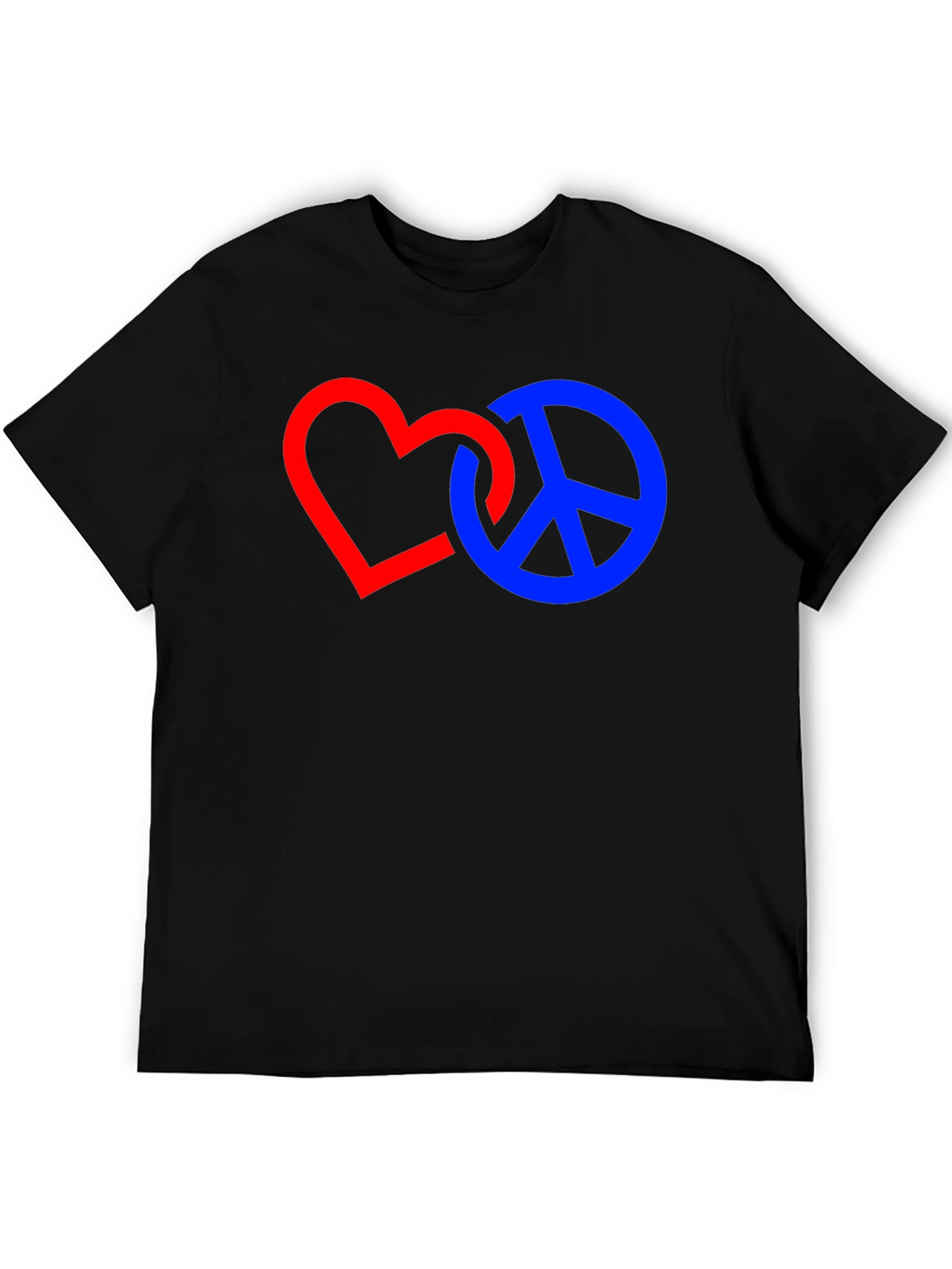 Heart and Peace Sign Graphic T-Shirt