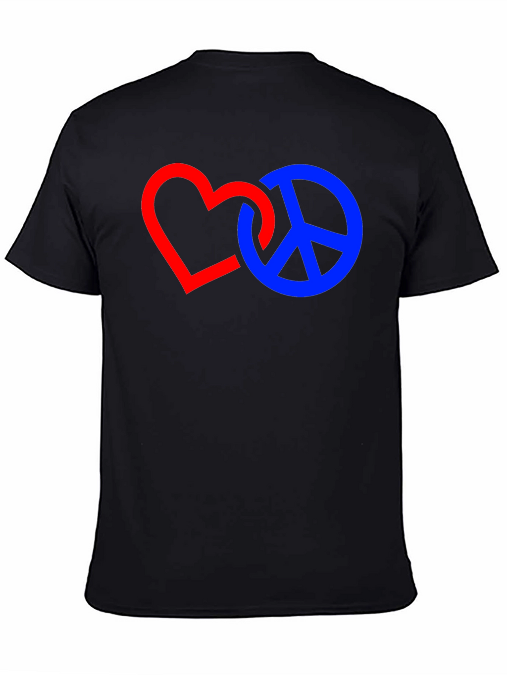 Heart and Peace Sign Graphic T-Shirt