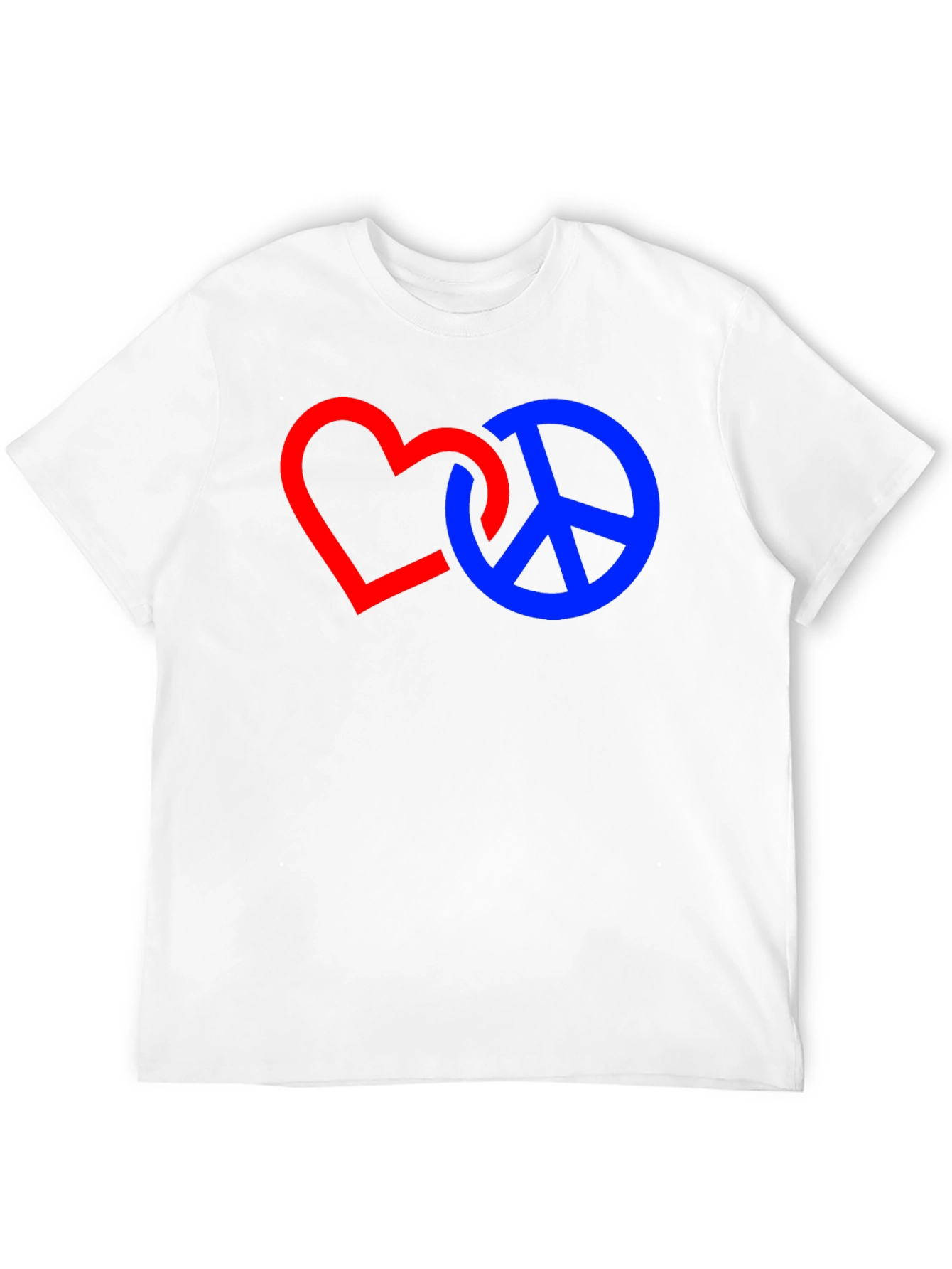 Heart and Peace Sign Graphic T-Shirt