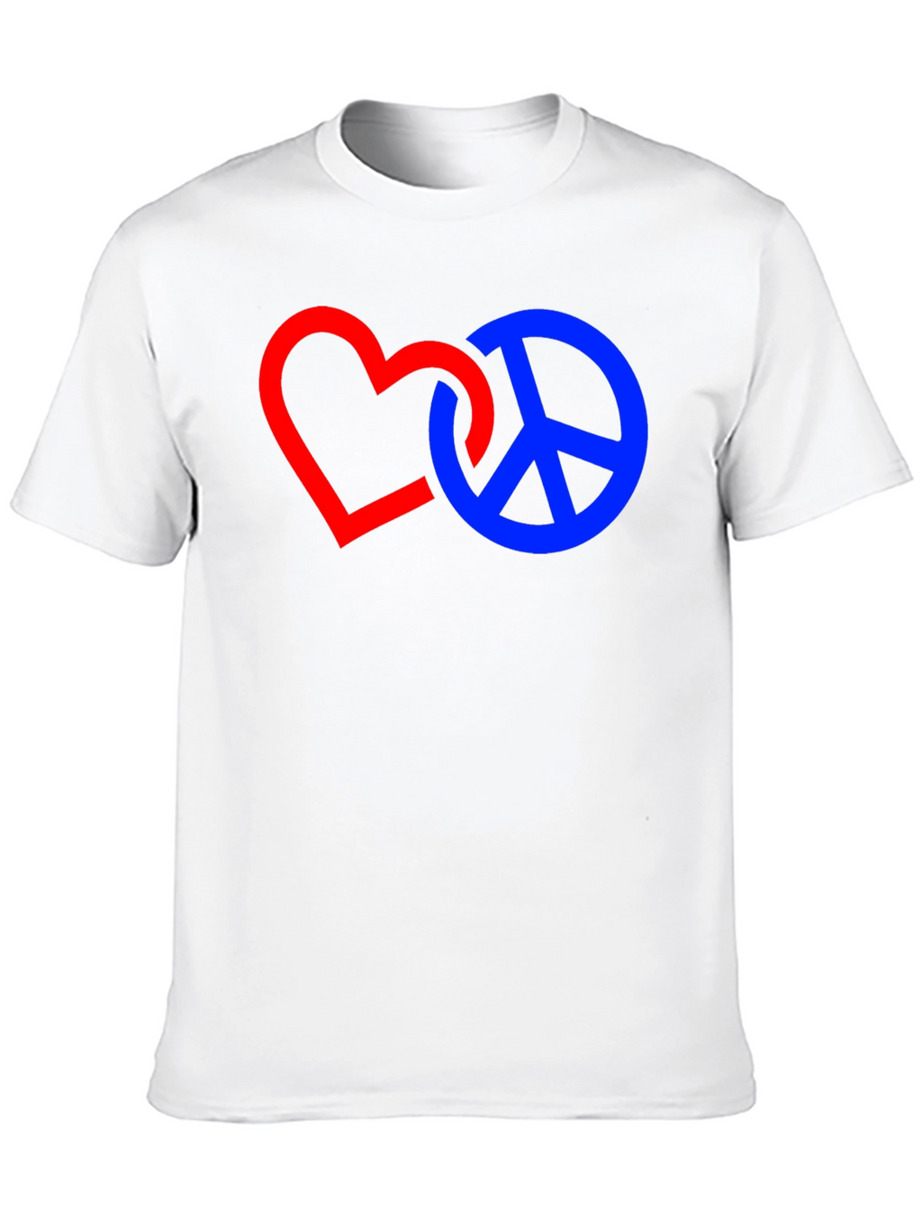 Heart and Peace Sign Graphic T-Shirt