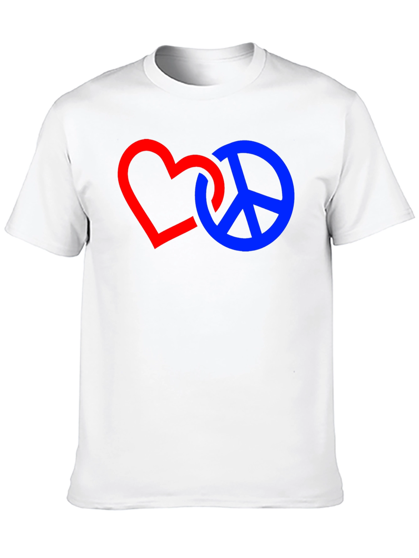 Heart and Peace Sign Graphic T-Shirt