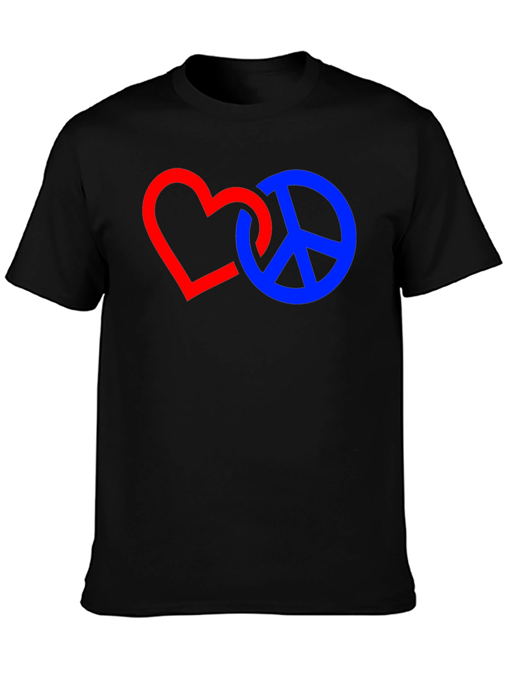 Heart and Peace Sign Graphic T-Shirt