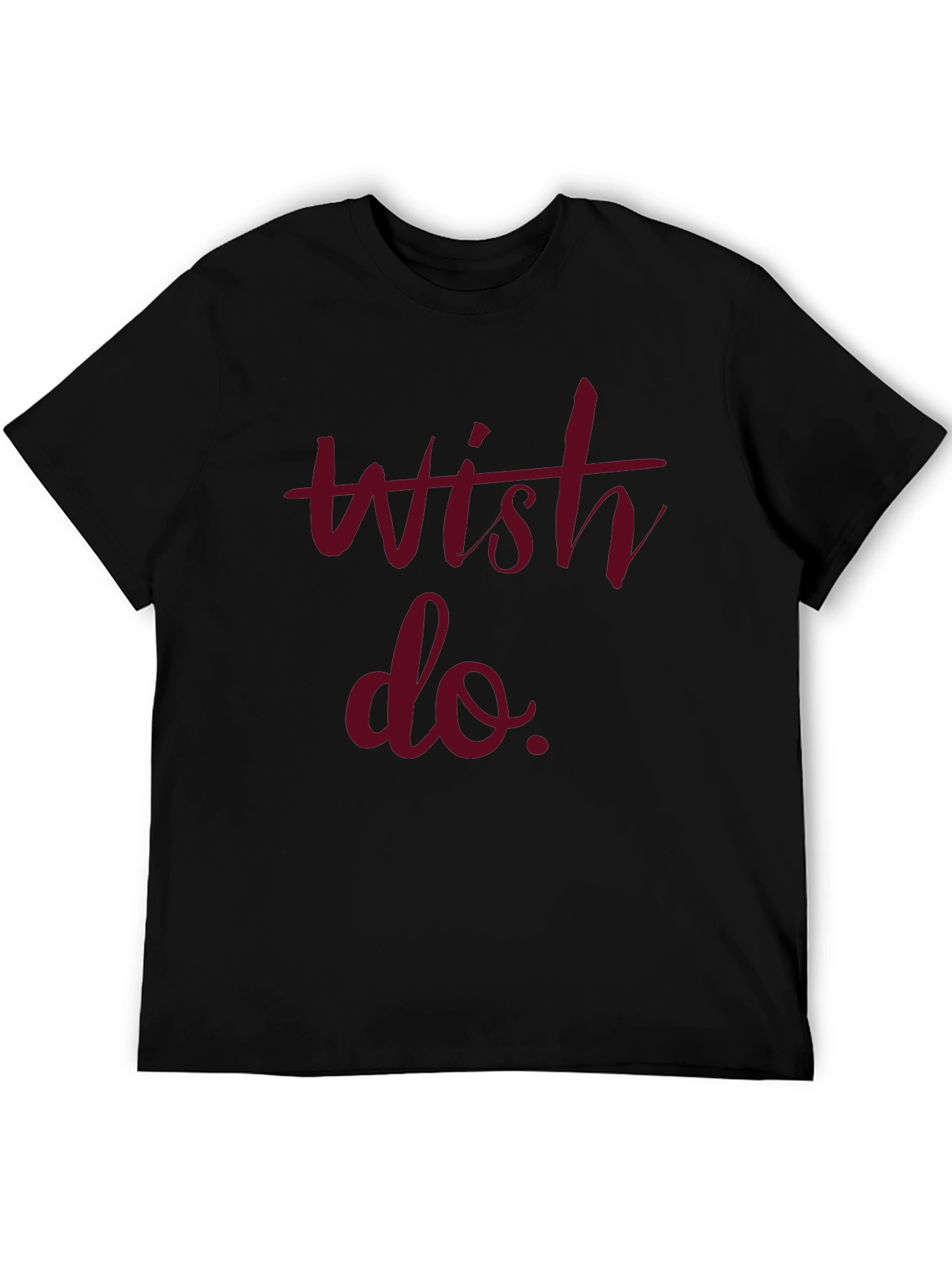 Wish Do Mens Graphic Tee - Black