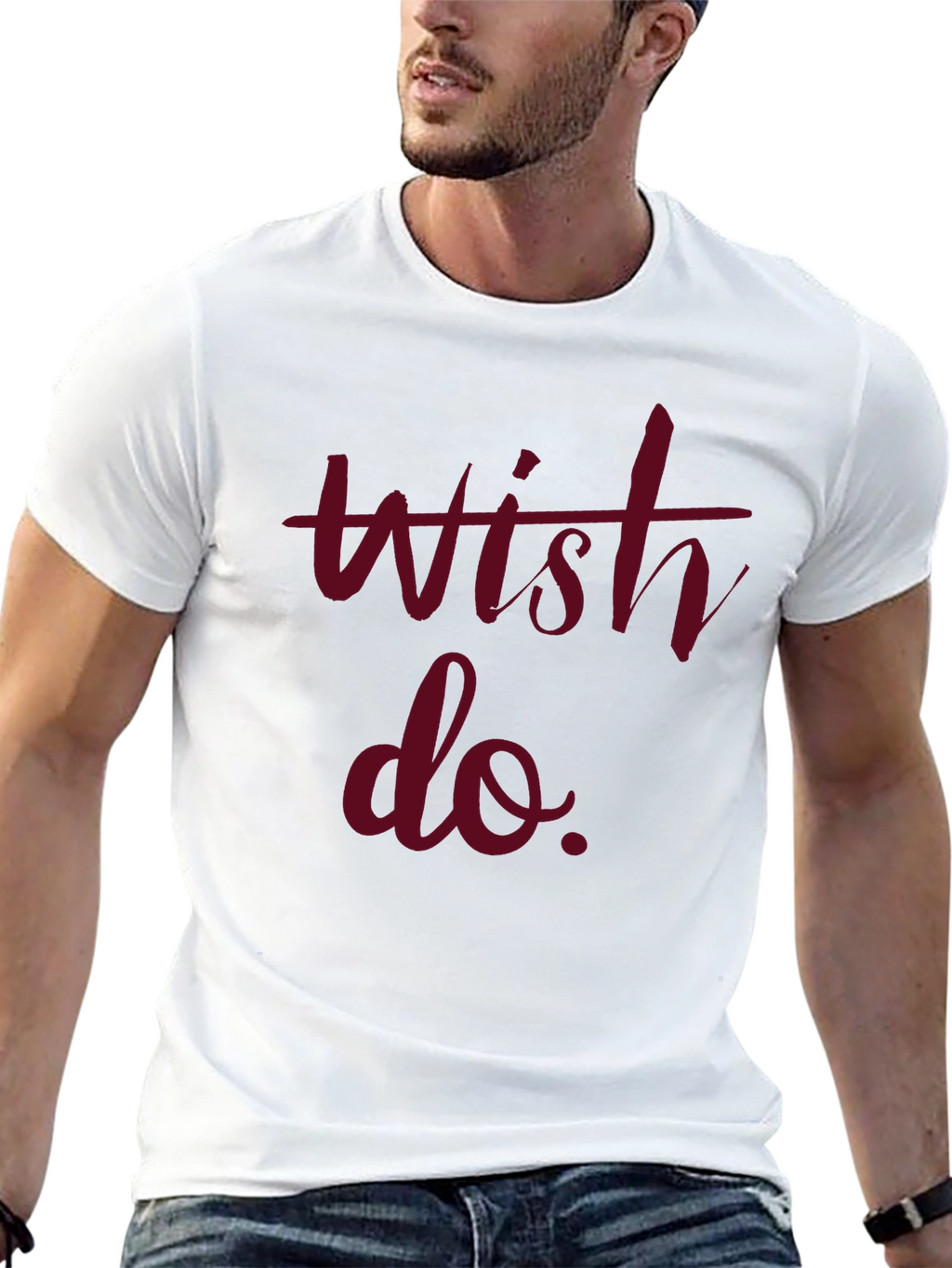 Wish Do Mens Graphic Tee - Black
