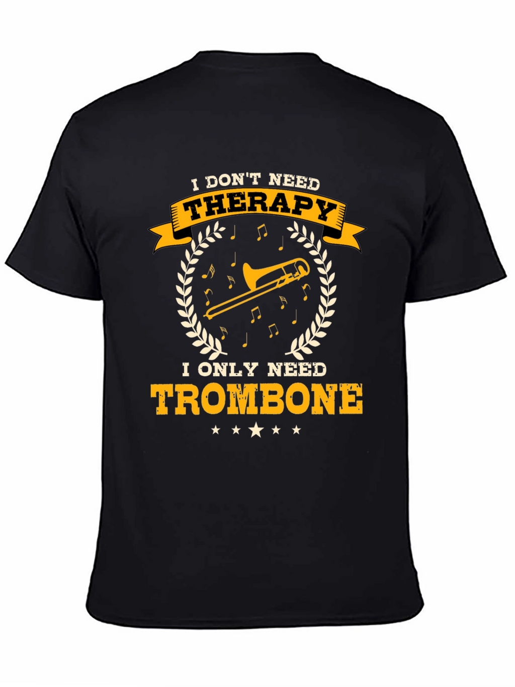 Trombone Therapy T-Shirt - Musician Gift