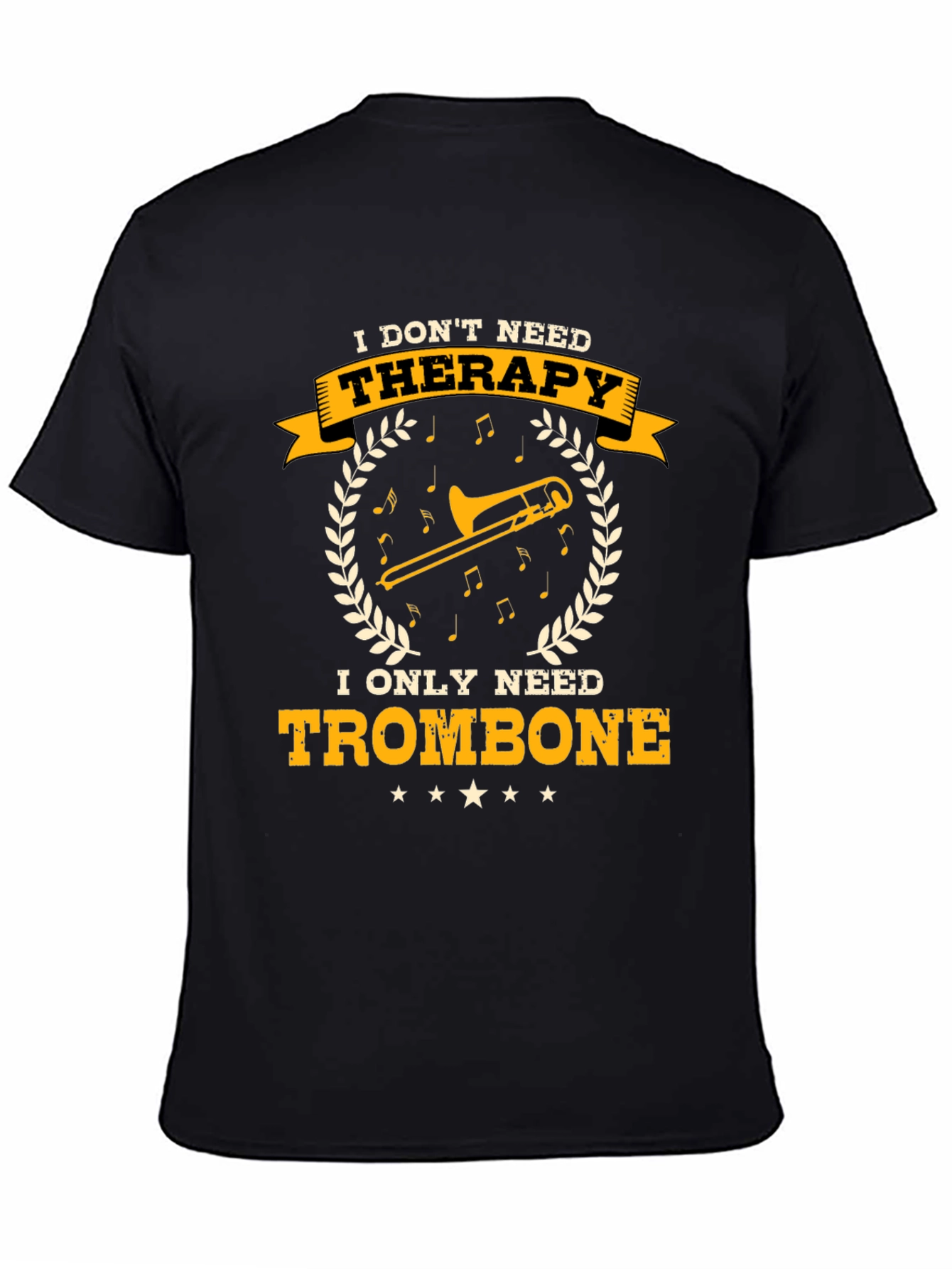 Trombone Therapy T-Shirt - Musician Gift