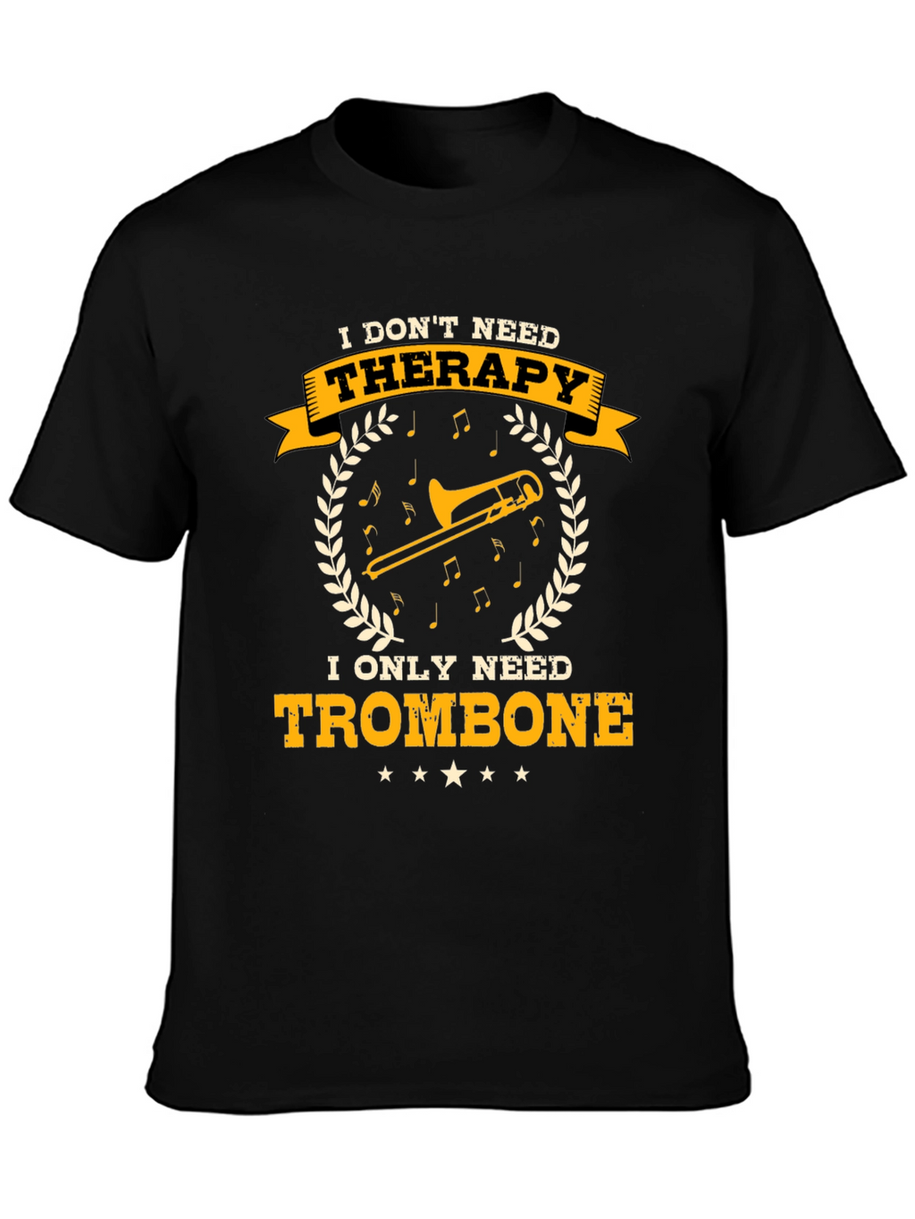Trombone Therapy T-Shirt - Musician Gift
