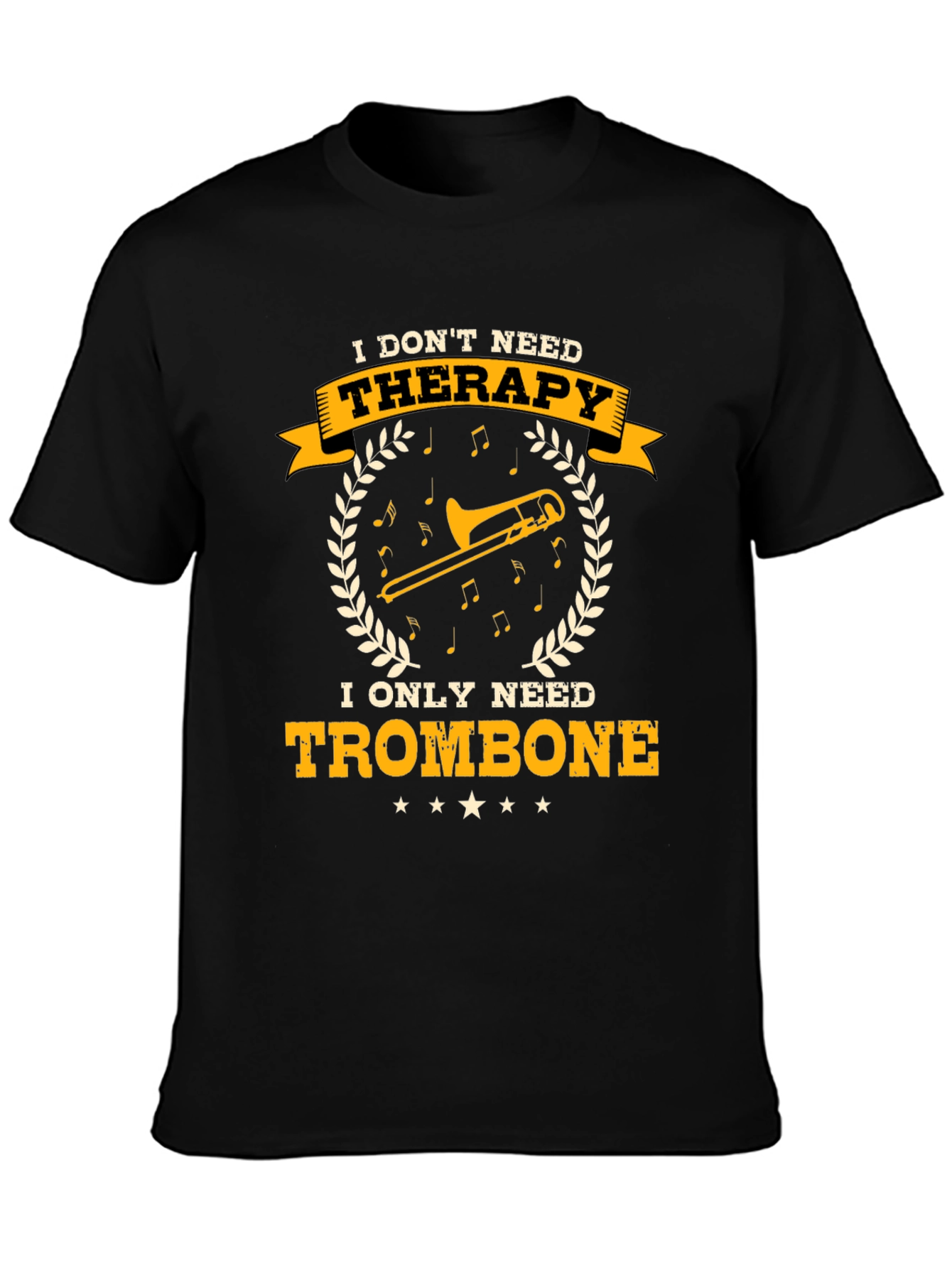 Trombone Therapy T-Shirt - Musician Gift