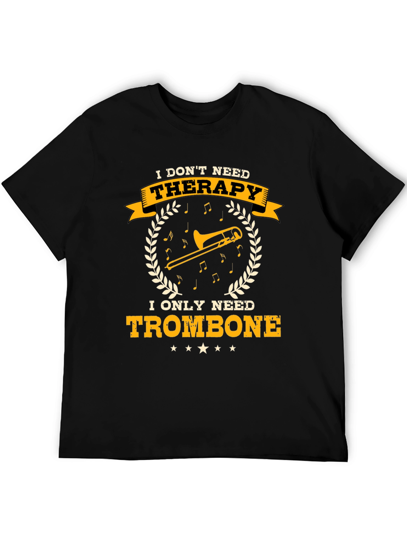 Trombone Therapy T-Shirt - Musician Gift