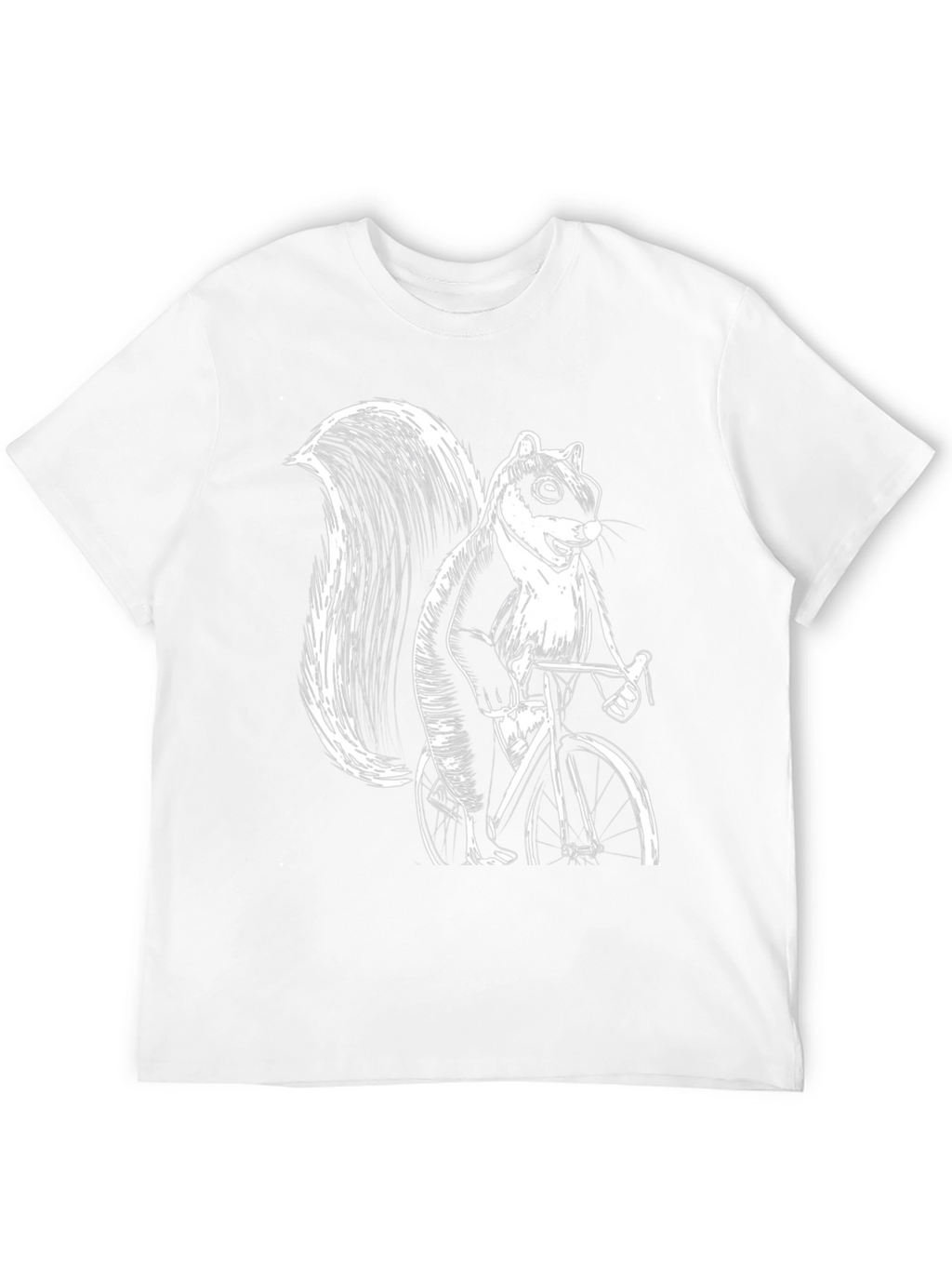 Squirrel on Bike Graphic Tee - Black