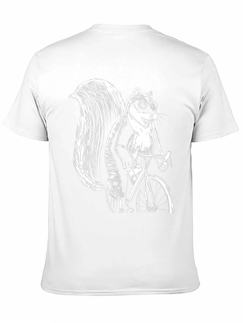 Squirrel on Bike Graphic Tee - Black