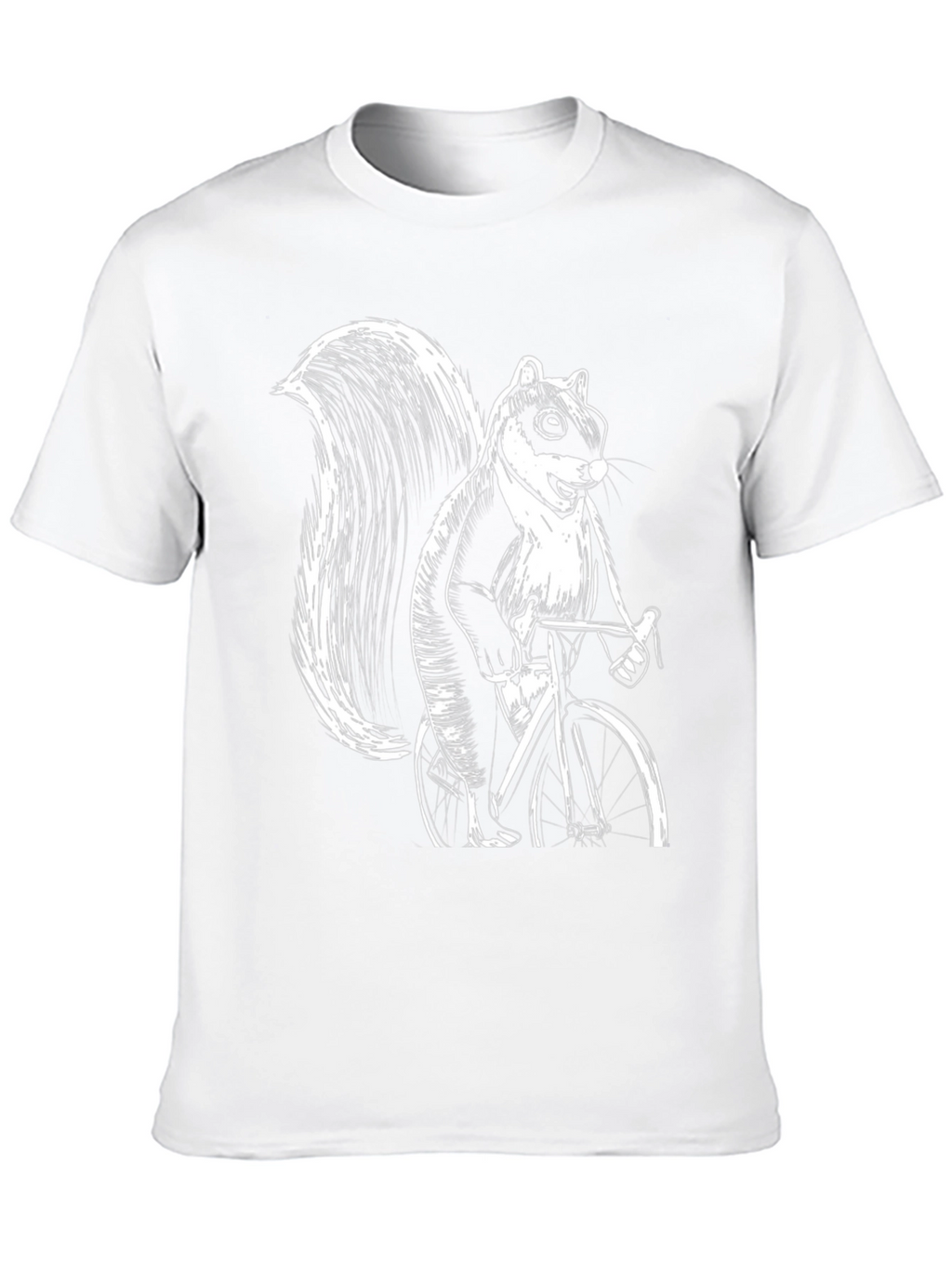 Squirrel on Bike Graphic Tee - Black