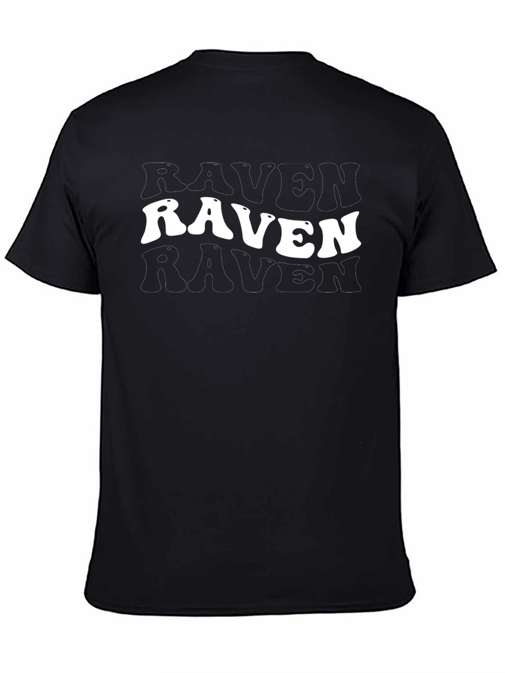 Raven Graphic Print Black T-Shirt