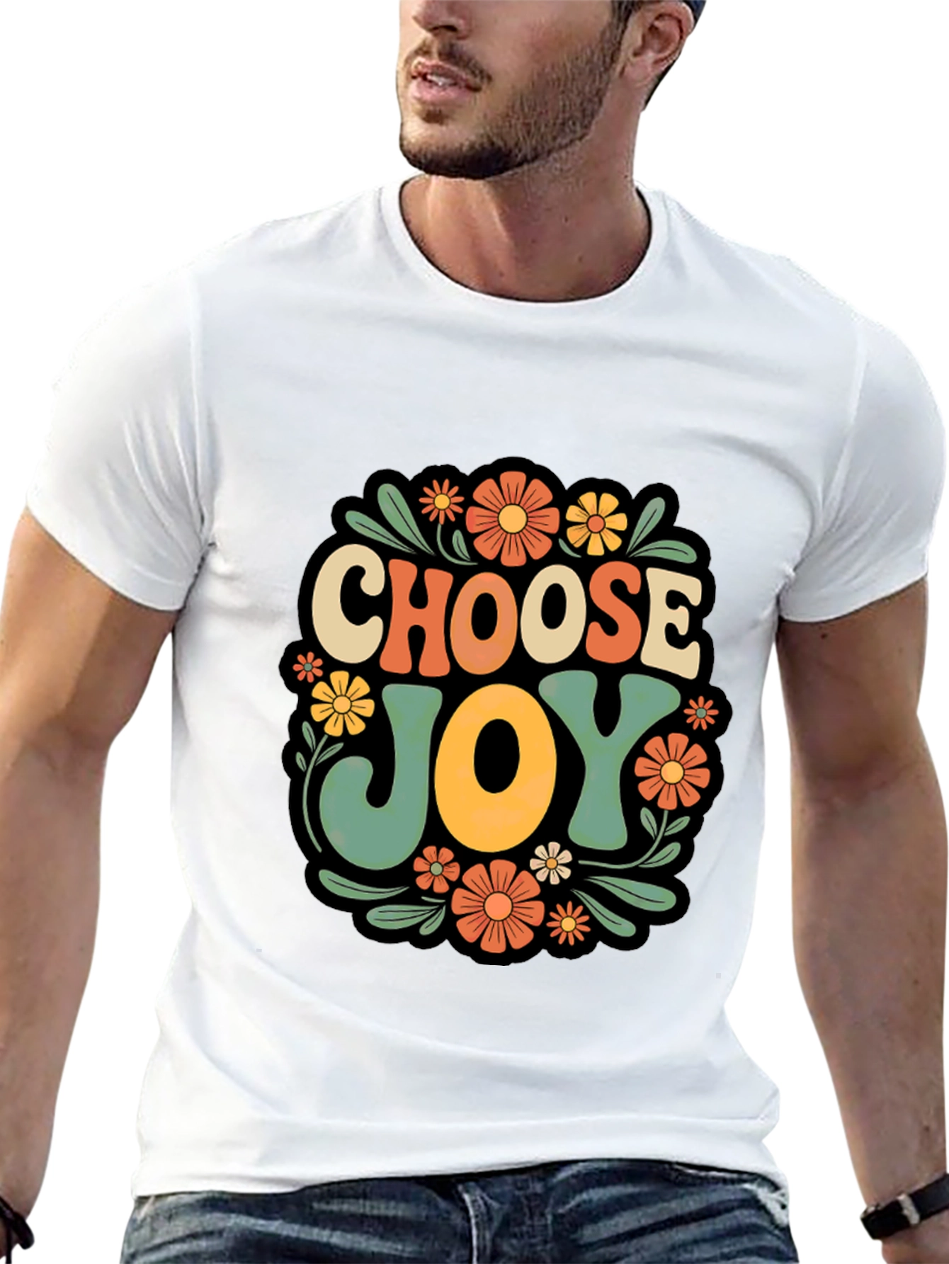 Choose Joy Retro Graphic T-Shirt