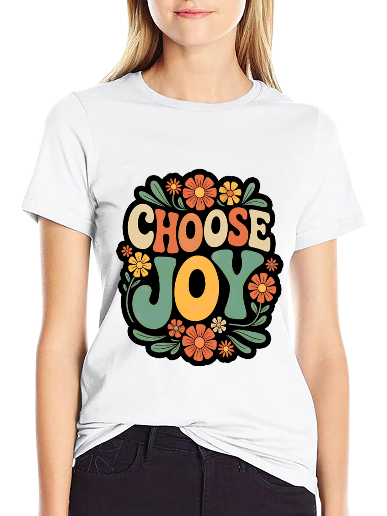 Choose Joy Retro Graphic T-Shirt