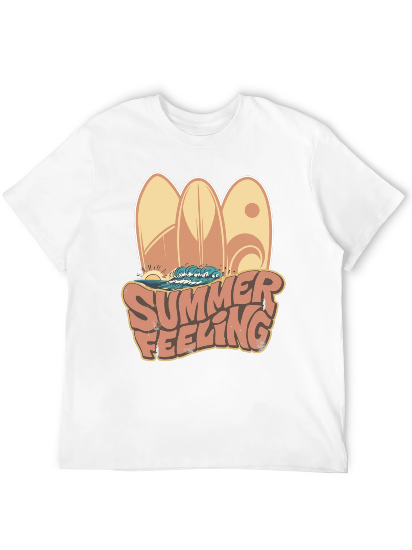 Summer Feeling Surfboard Graphic Tee