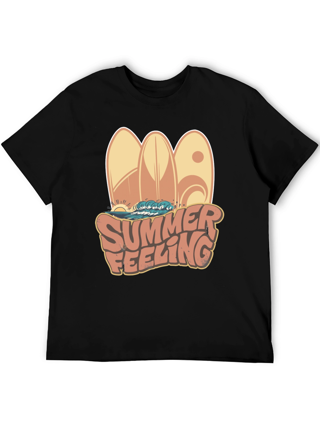 Summer Feeling Surfboard Graphic Tee