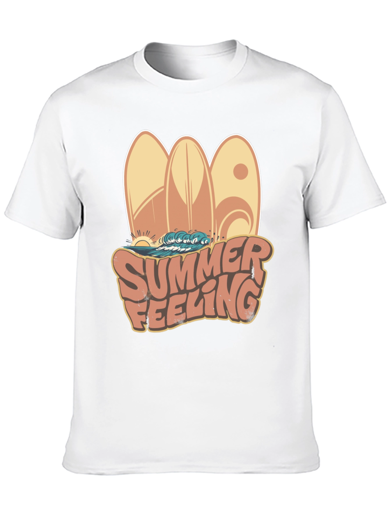 Summer Feeling Surfboard Graphic Tee