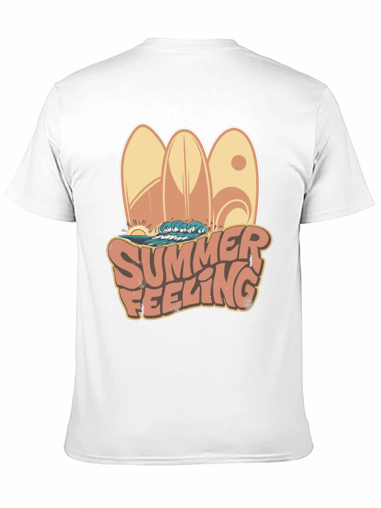 Summer Feeling Surfboard Graphic Tee