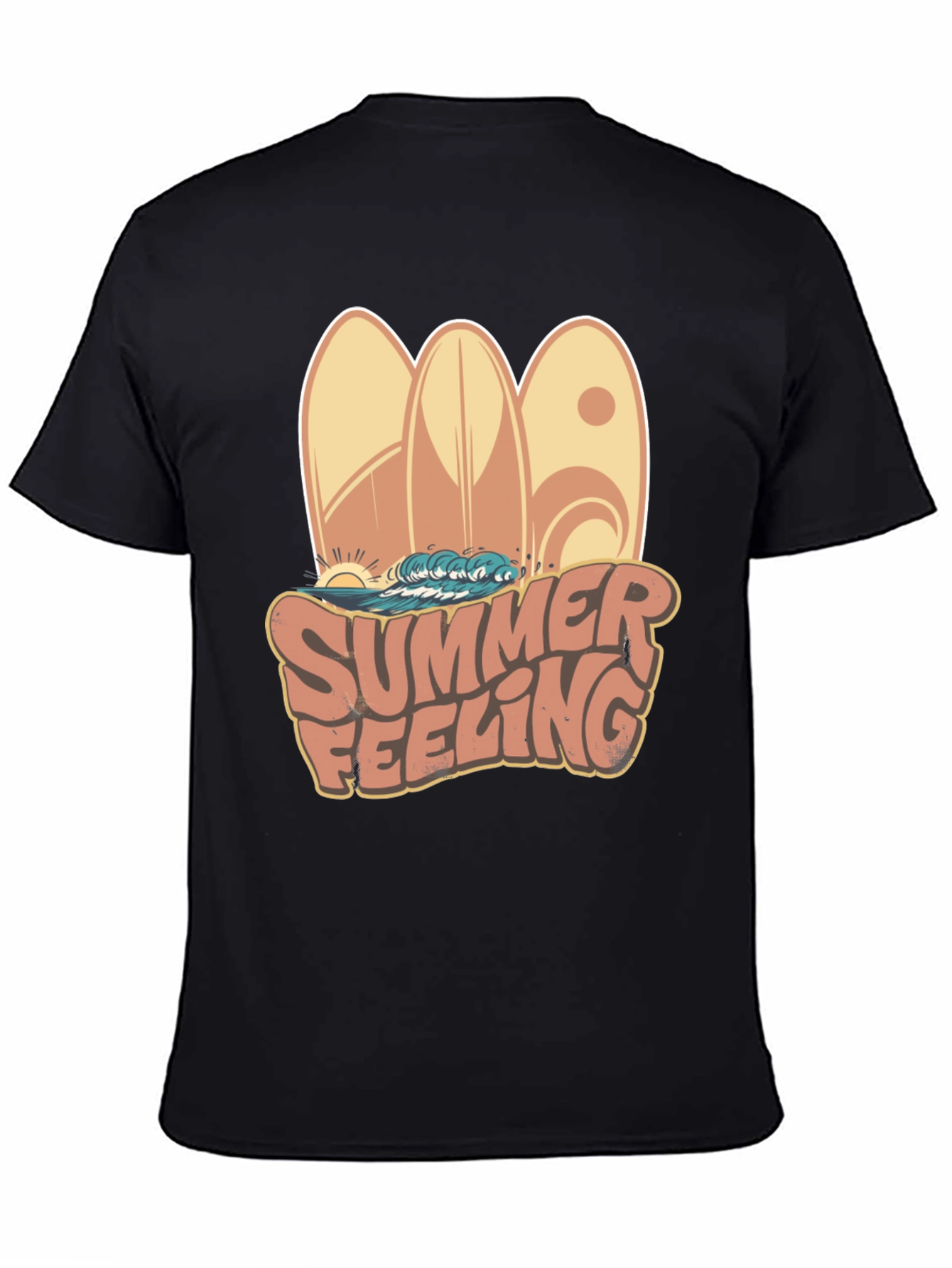 Summer Feeling Surfboard Graphic Tee