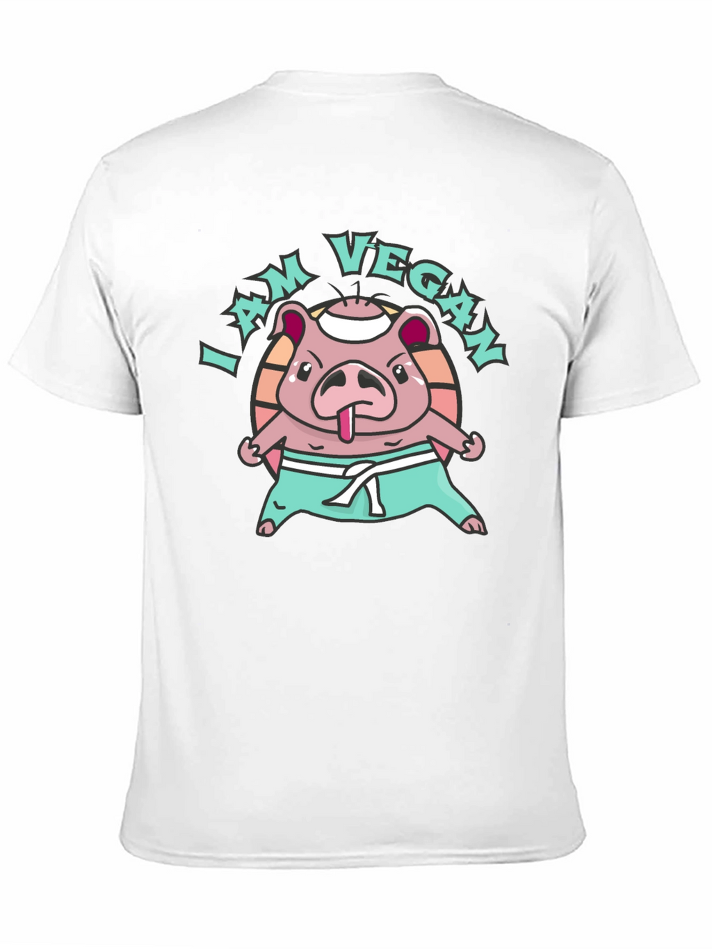I am Vegan Pig Karate T-Shirt