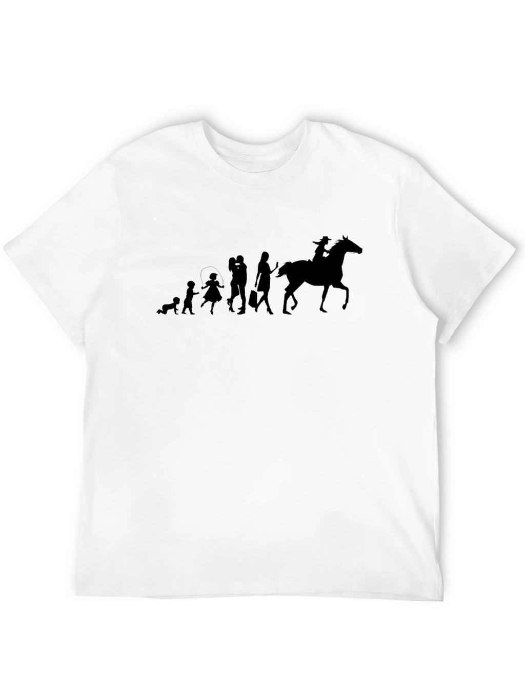 Evolution Horse Rider Black T-Shirt
