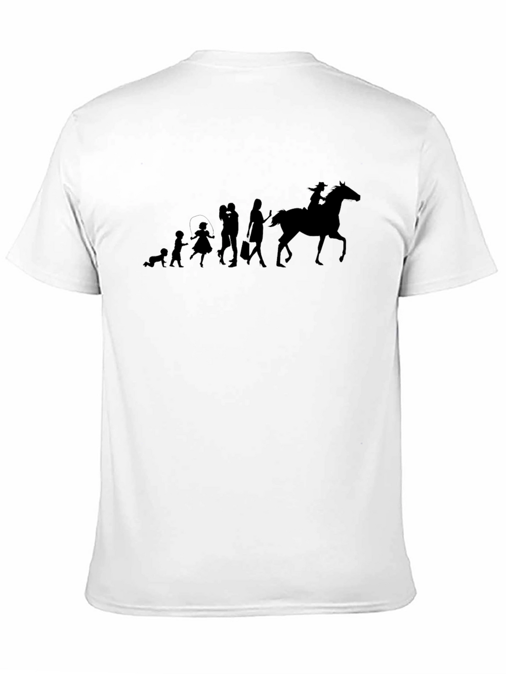 Evolution Horse Rider Black T-Shirt