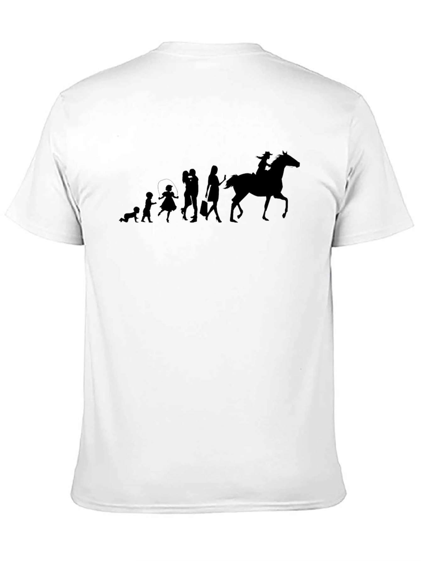 Evolution Horse Rider Black T-Shirt