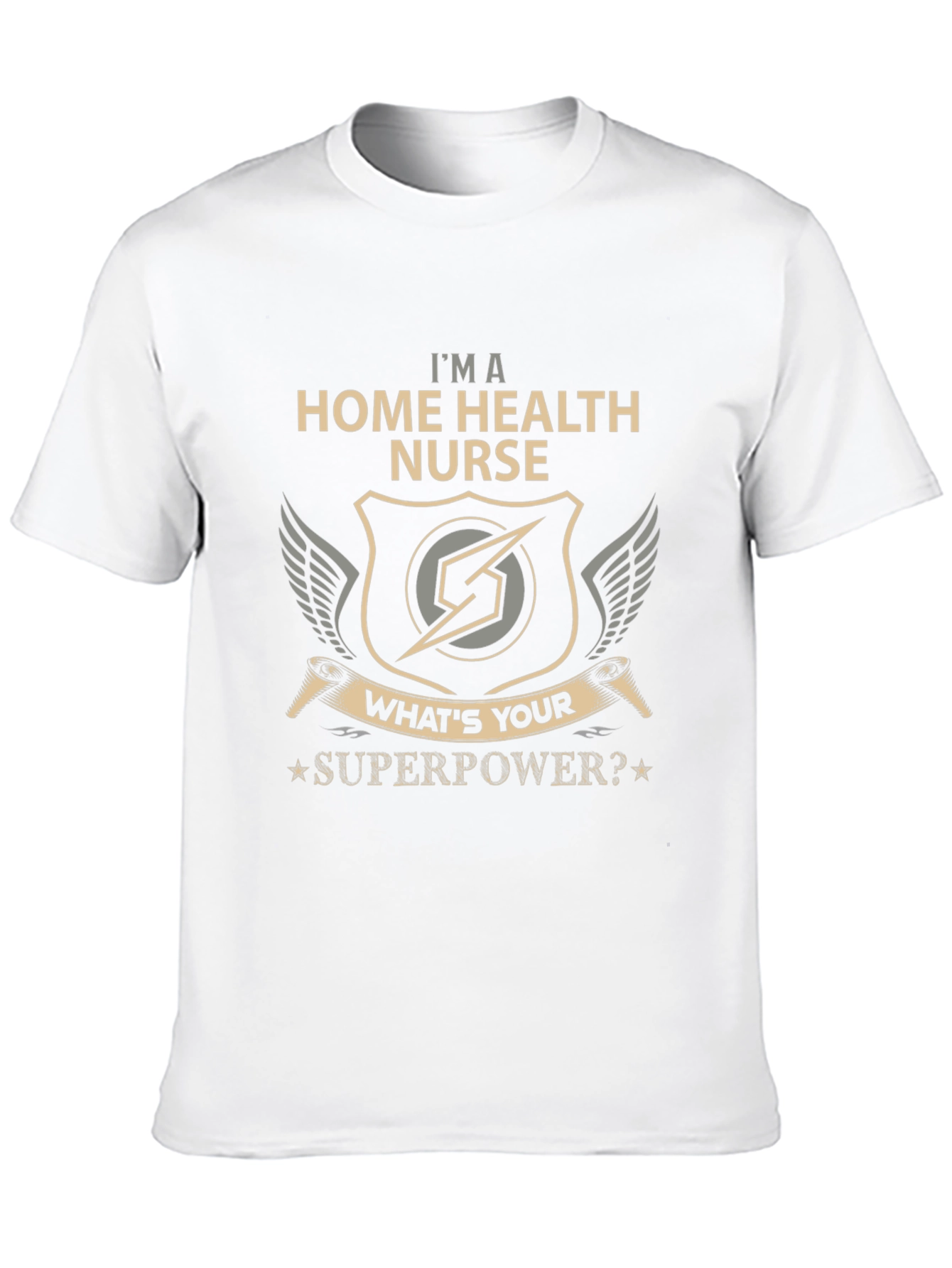 Home Health Nurse Superpower Graphic T-Shirt
