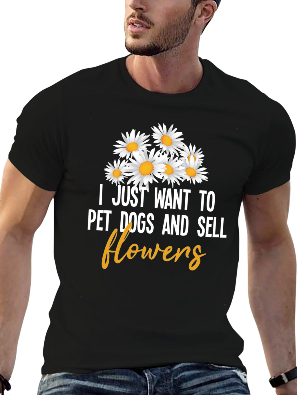 Pet Dogs and Sell Flowers Graphic Tee