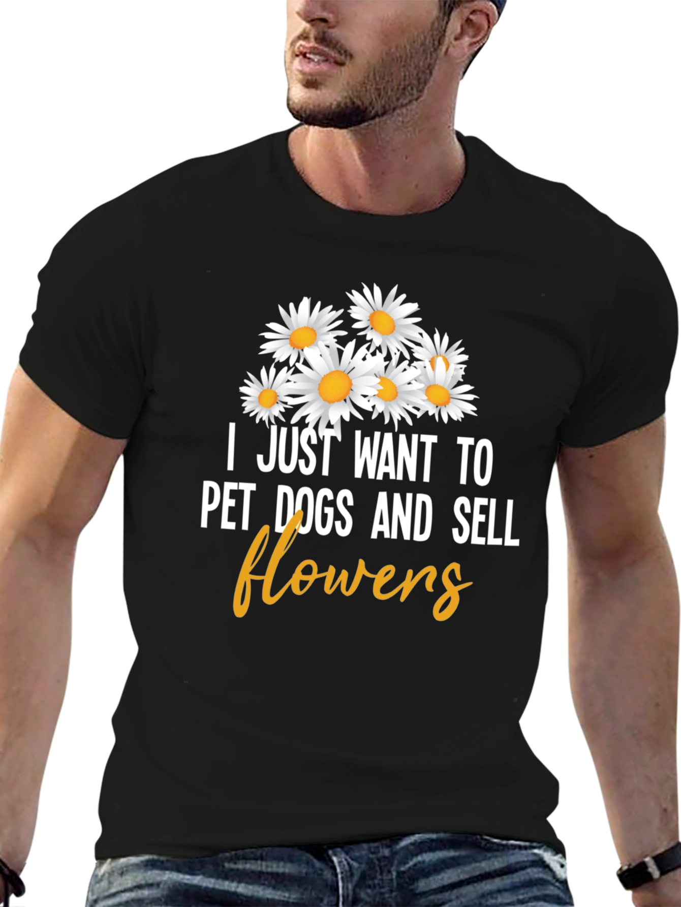 Pet Dogs and Sell Flowers Graphic Tee