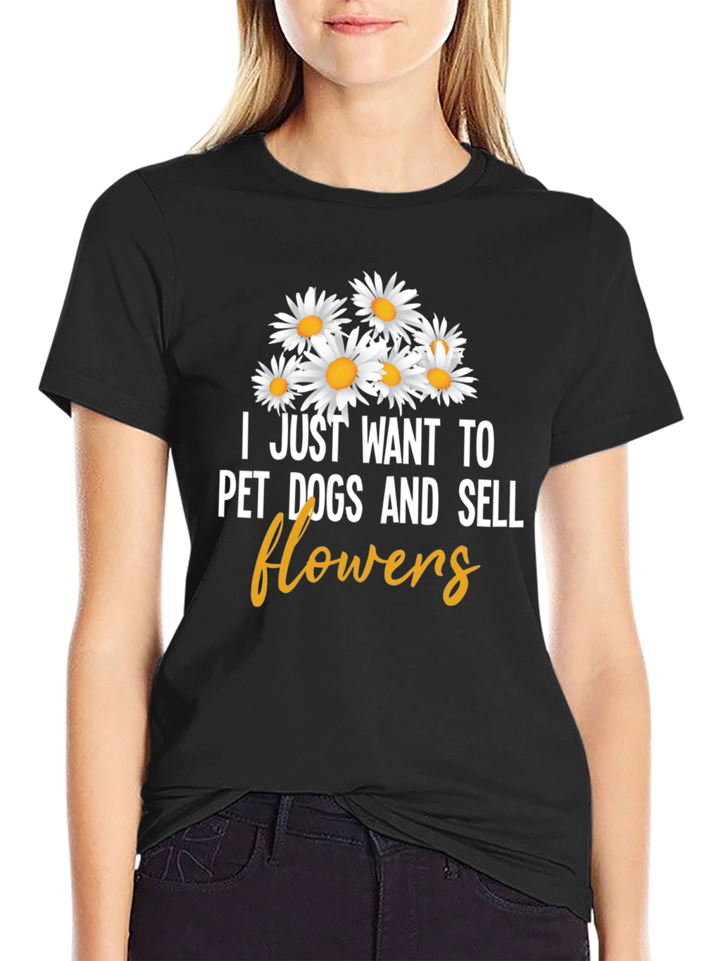 Pet Dogs and Sell Flowers Graphic Tee